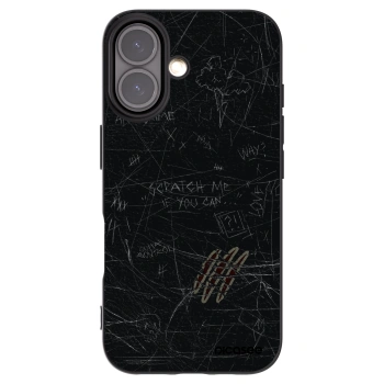 Picasee fekete szilikon tok az alábbi mobiltelefonokra Apple iPhone 16 - SCRATCH