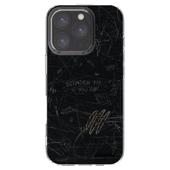 Picasee átlátszó szilikon tok az alábbi mobiltelefonokra Apple iPhone 16 Pro - SCRATCH