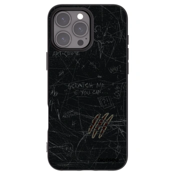 Picasee fekete szilikon tok az alábbi mobiltelefonokra Apple iPhone 16 Pro Max - SCRATCH
