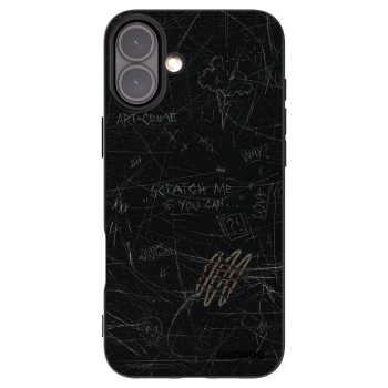 Picasee fekete szilikon tok az alábbi mobiltelefonokra Apple iPhone 16 Plus - SCRATCH