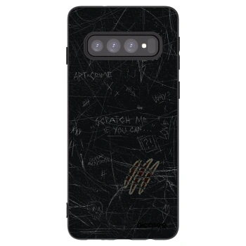 Picasee fekete szilikon tok az alábbi mobiltelefonokra Samsung Galaxy S10 G973 - SCRATCH