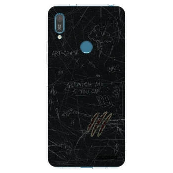 Picasee átlátszó szilikon tok az alábbi mobiltelefonokra Huawei Y7 2019 - SCRATCH