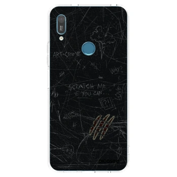 Picasee átlátszó szilikon tok az alábbi mobiltelefonokra Huawei Y6 2019 - SCRATCH