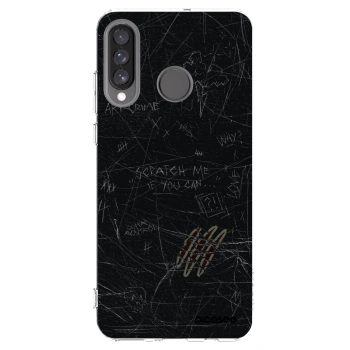 Picasee átlátszó szilikon tok az alábbi mobiltelefonokra Huawei P30 Lite - SCRATCH