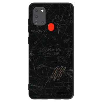 Picasee fekete szilikon tok az alábbi mobiltelefonokra Samsung Galaxy A21s - SCRATCH