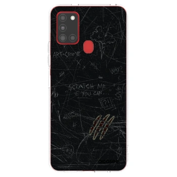 Picasee átlátszó szilikon tok az alábbi mobiltelefonokra Samsung Galaxy A21s - SCRATCH