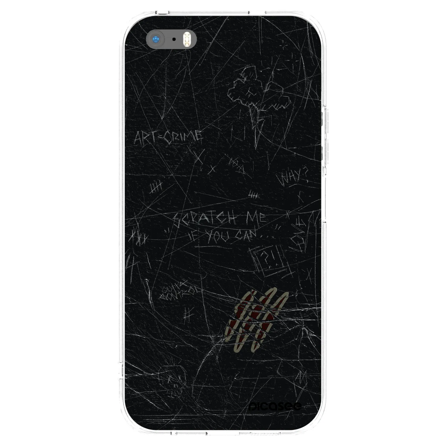 Picasee átlátszó szilikon tok az alábbi mobiltelefonokra Apple iPhone 5/5S/SE - SCRATCH