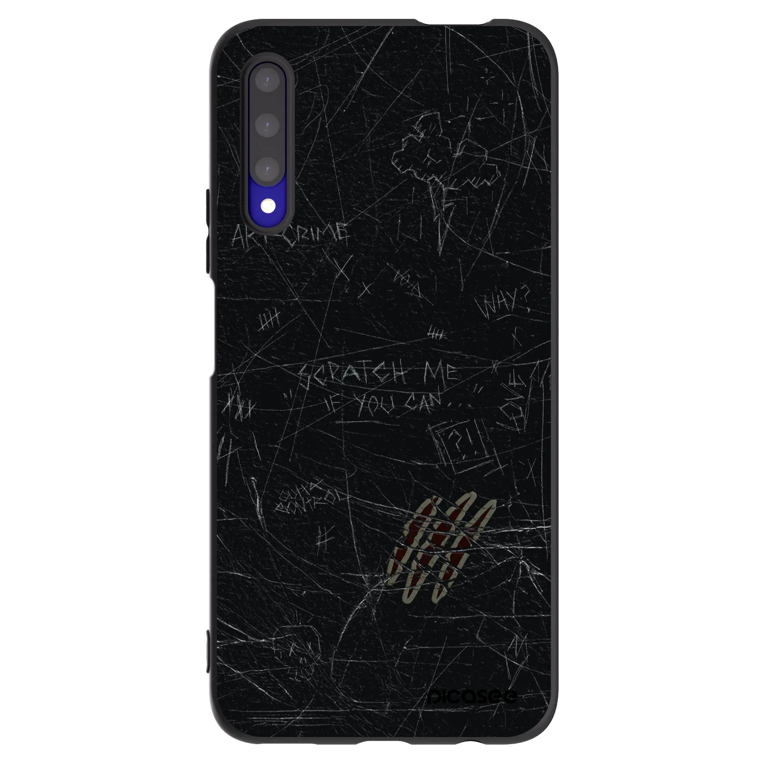 Picasee fekete szilikon tok az alábbi mobiltelefonokra Honor 9X Pro - SCRATCH