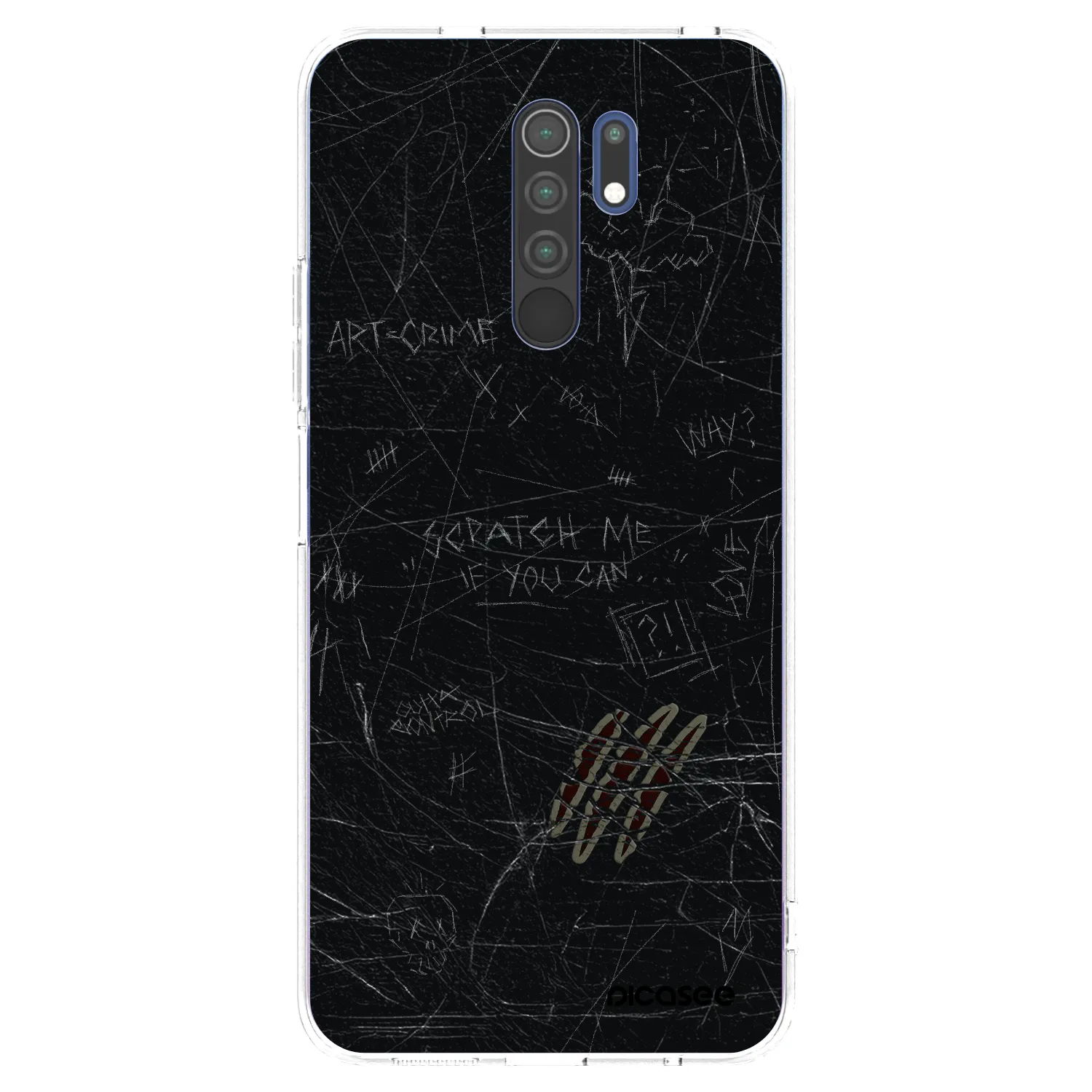 Picasee átlátszó szilikon tok az alábbi mobiltelefonokra Xiaomi Redmi 9 - SCRATCH