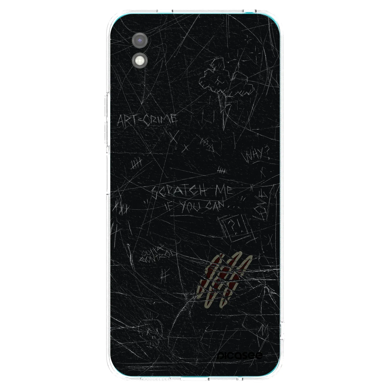 Picasee fekete szilikon tok az alábbi mobiltelefonokra Xiaomi Redmi 9A - SCRATCH