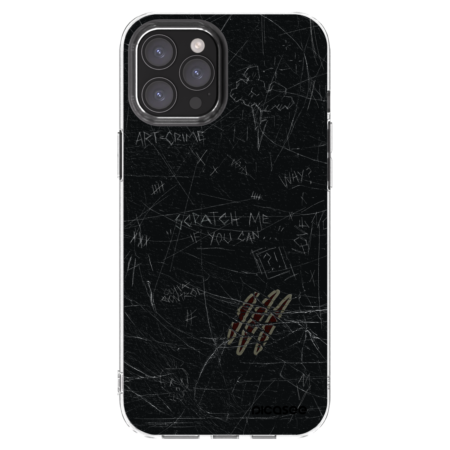Picasee átlátszó szilikon tok az alábbi mobiltelefonokra Apple iPhone 12 Pro Max - SCRATCH