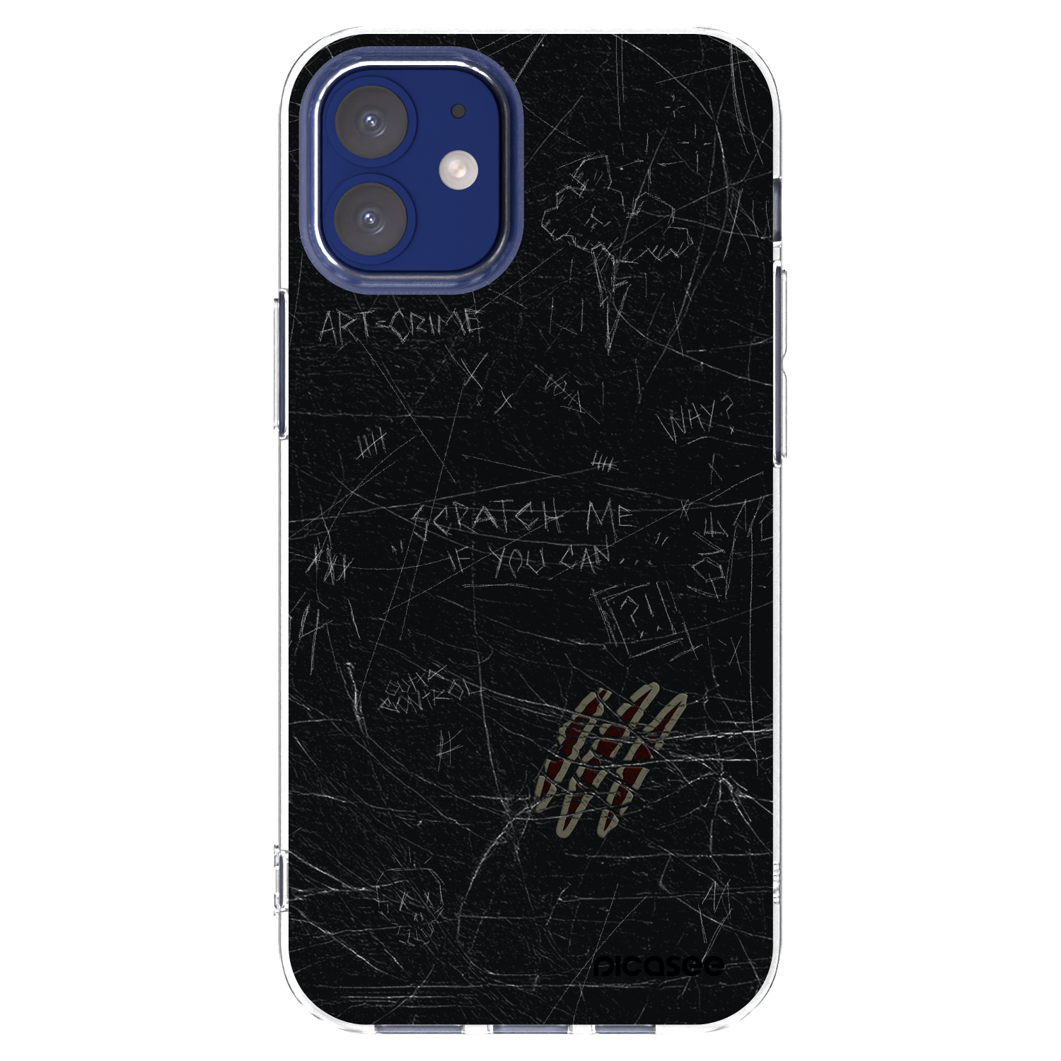 Picasee átlátszó szilikon tok az alábbi mobiltelefonokra Apple iPhone 12 mini - SCRATCH