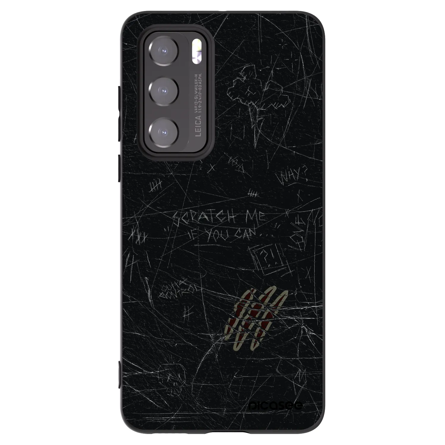 Picasee fekete szilikon tok az alábbi mobiltelefonokra Huawei P40 - SCRATCH