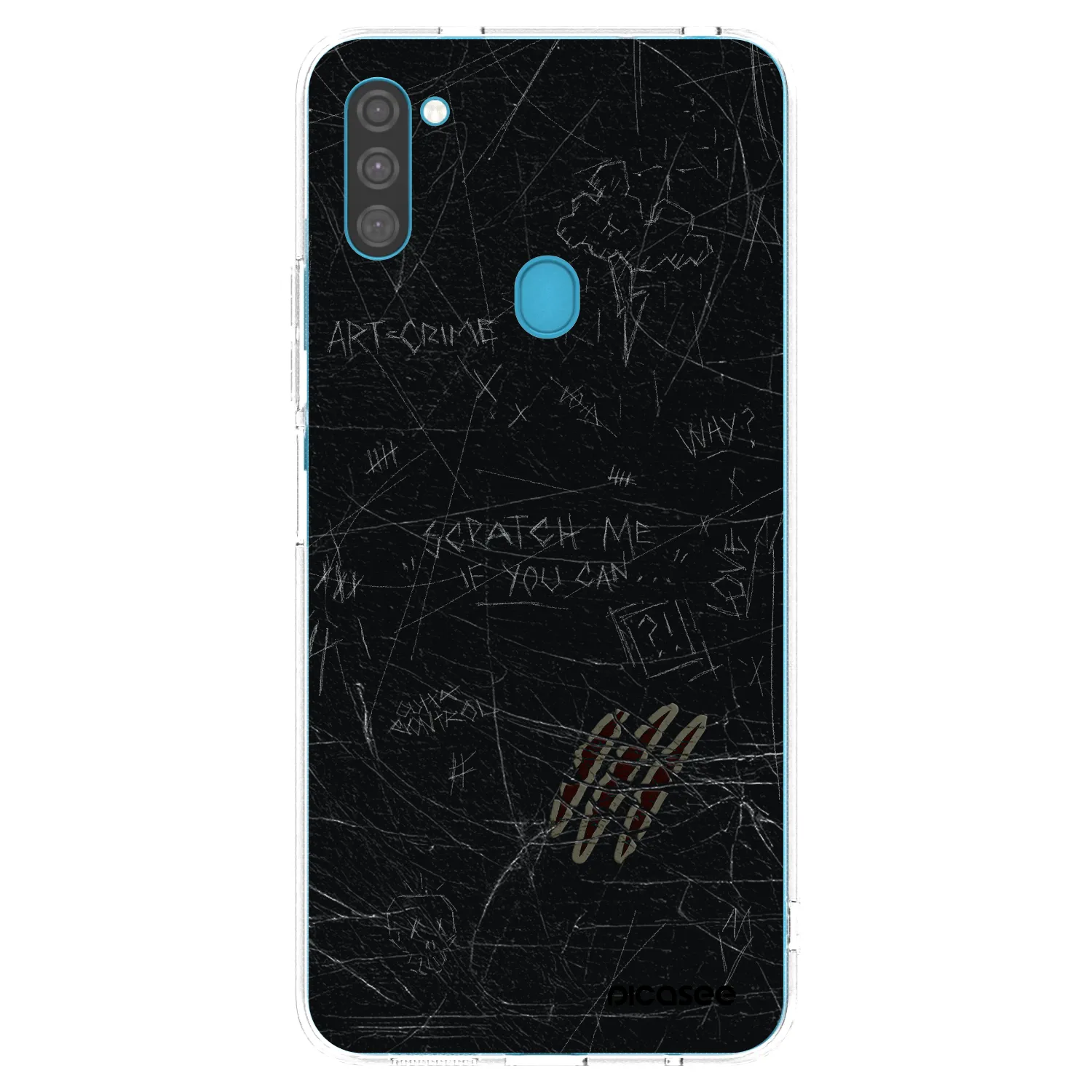 Picasee átlátszó szilikon tok az alábbi mobiltelefonokra Samsung Galaxy M11 - SCRATCH