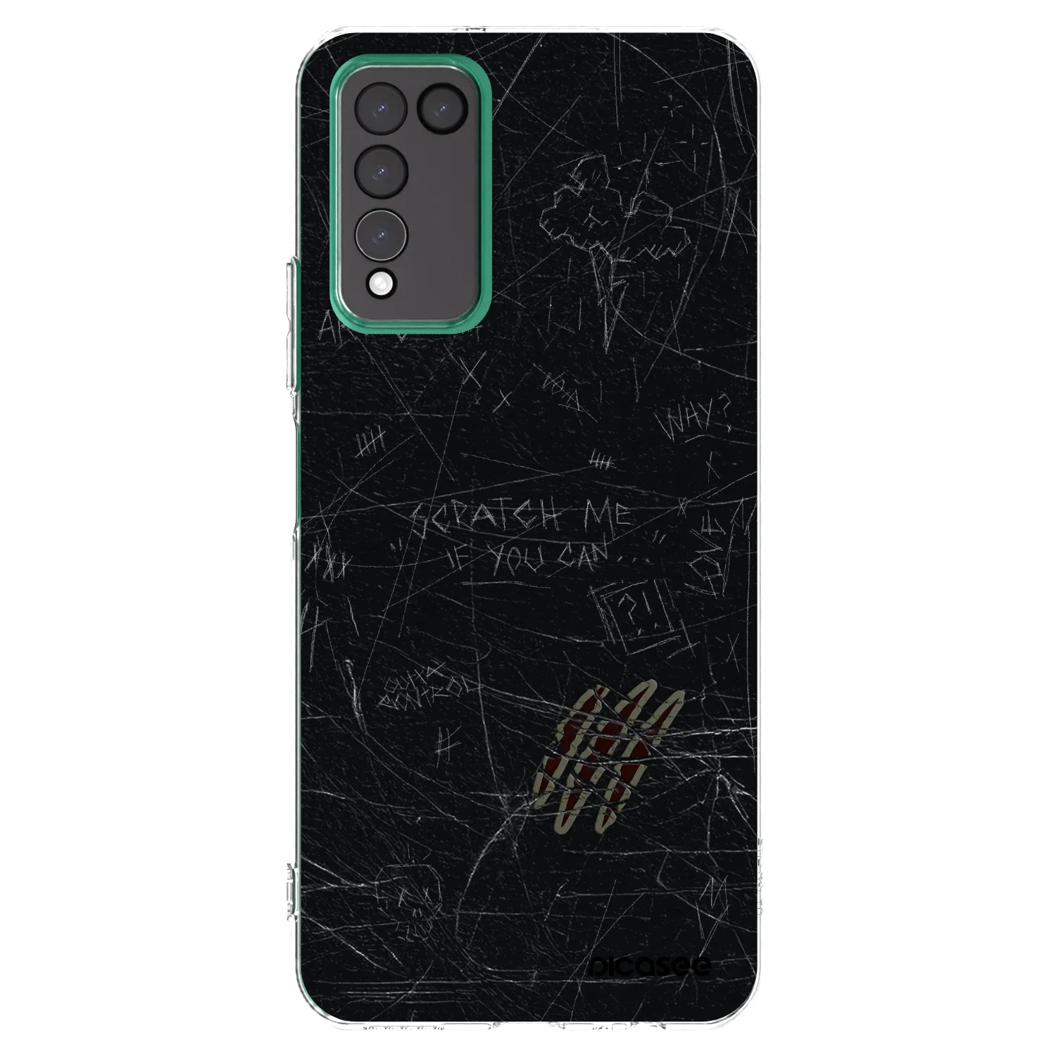 Picasee átlátszó szilikon tok az alábbi mobiltelefonokra Honor 10X Lite - SCRATCH