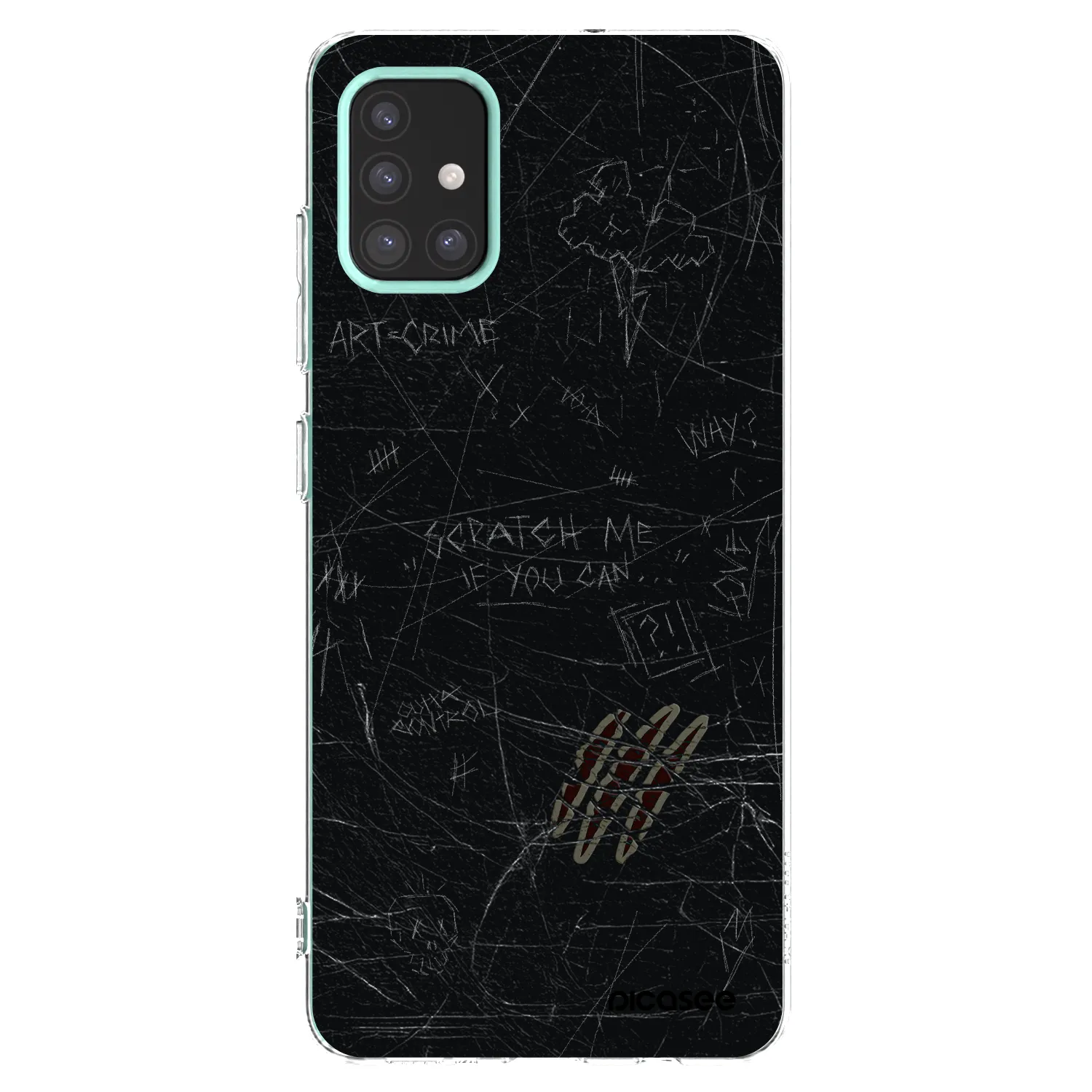 Picasee átlátszó szilikon tok az alábbi mobiltelefonokra Samsung Galaxy M31s - SCRATCH