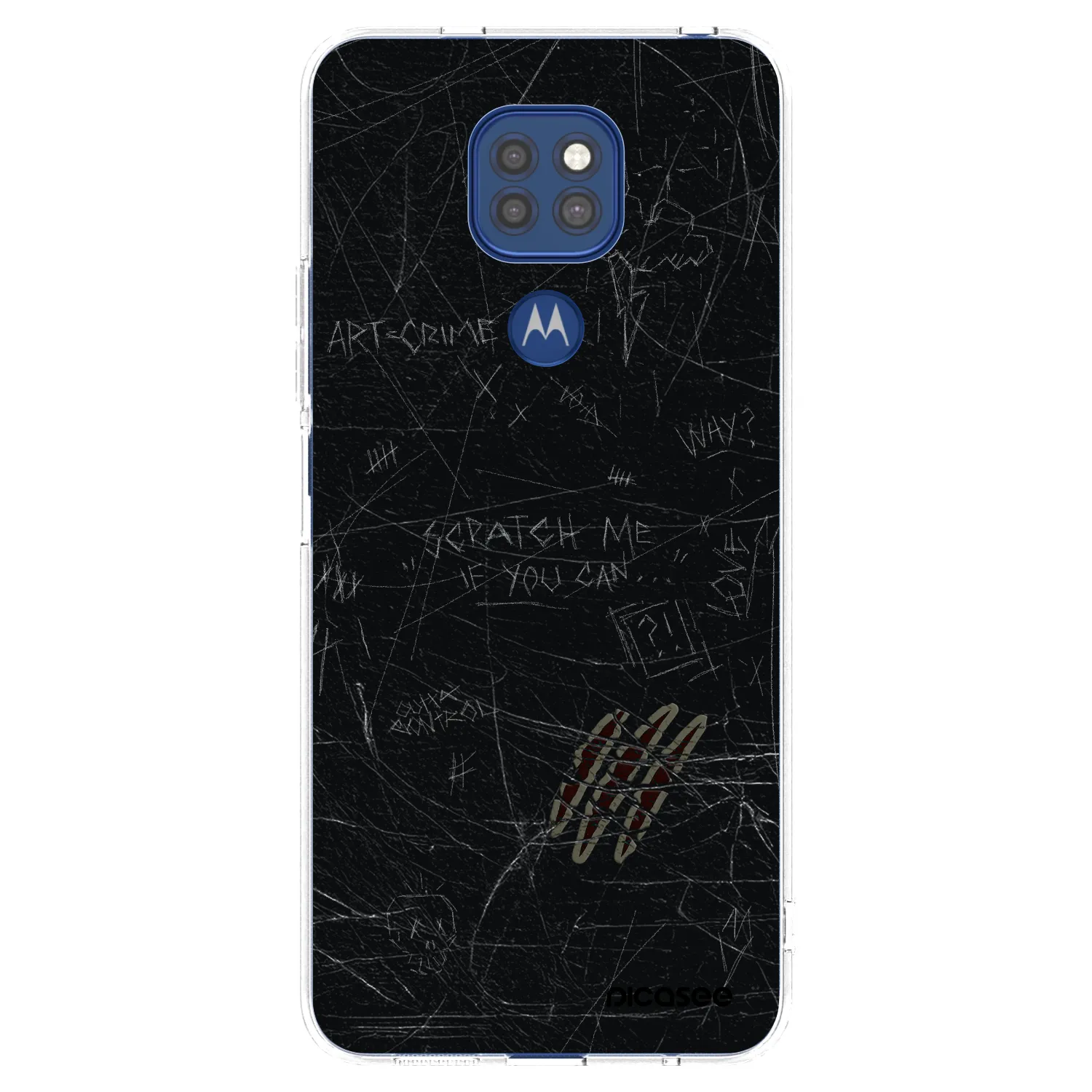 Picasee átlátszó szilikon tok az alábbi mobiltelefonokra Motorola Moto G9 Play - SCRATCH