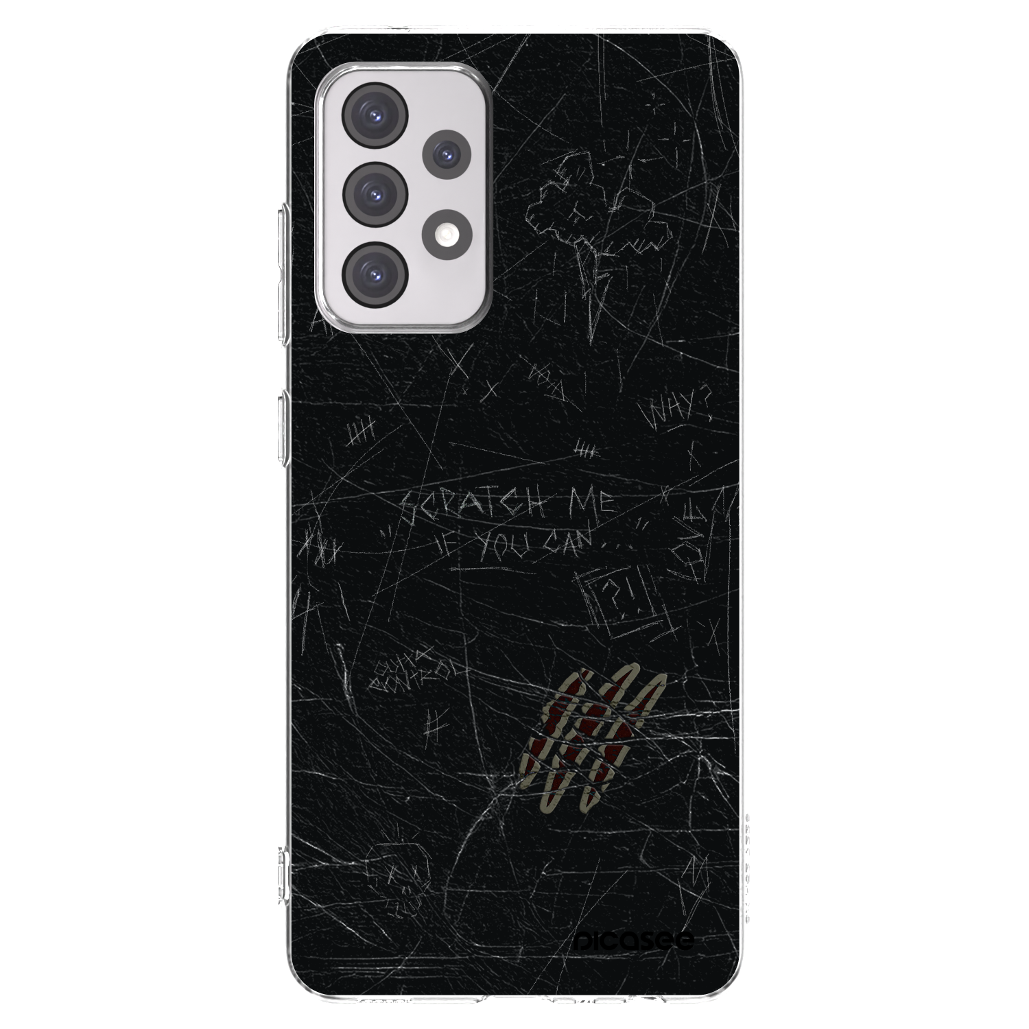 Picasee átlátszó szilikon tok az alábbi mobiltelefonokra Samsung Galaxy A52 5G A525F - SCRATCH