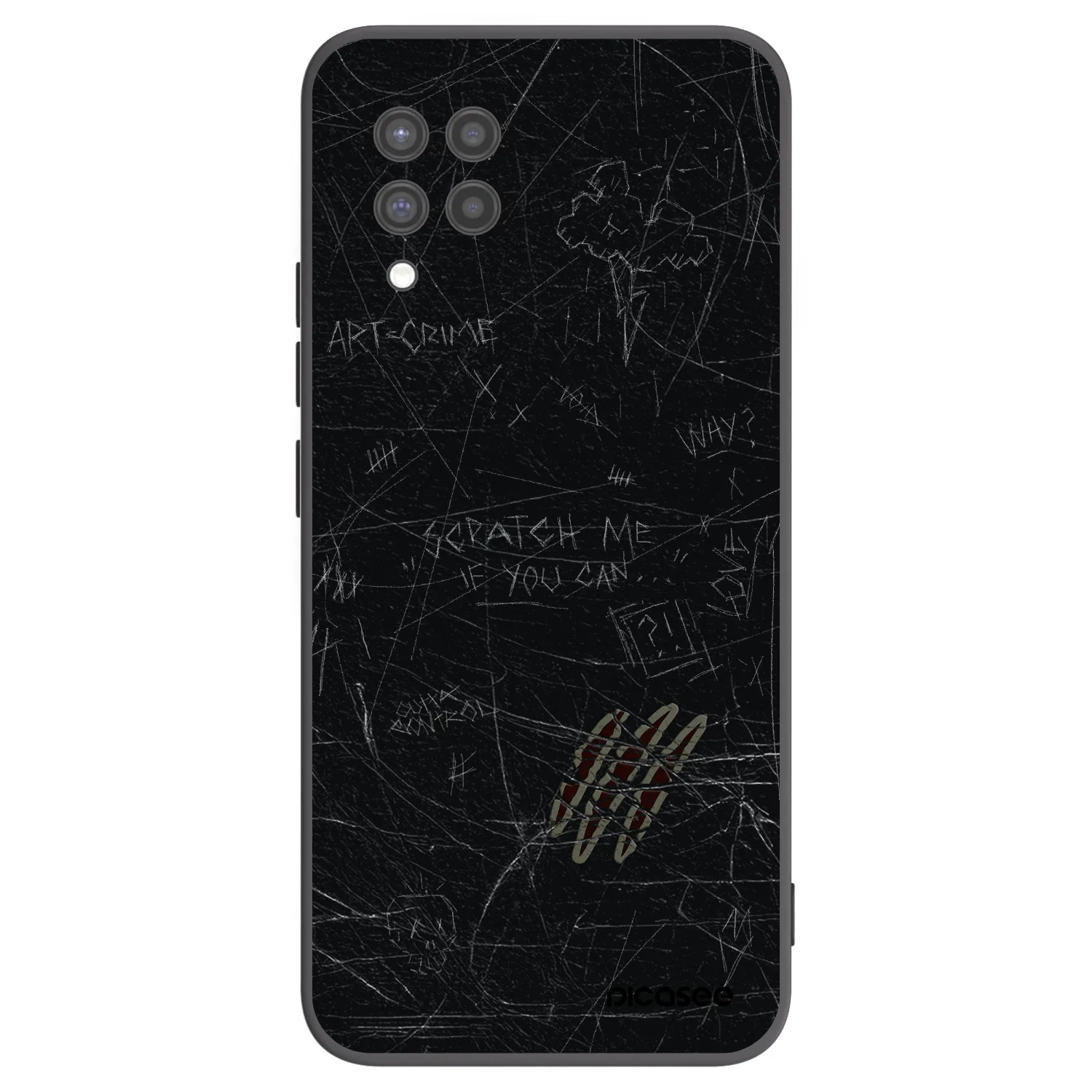 Picasee fekete szilikon tok az alábbi mobiltelefonokra Samsung Galaxy A42 A426B - SCRATCH