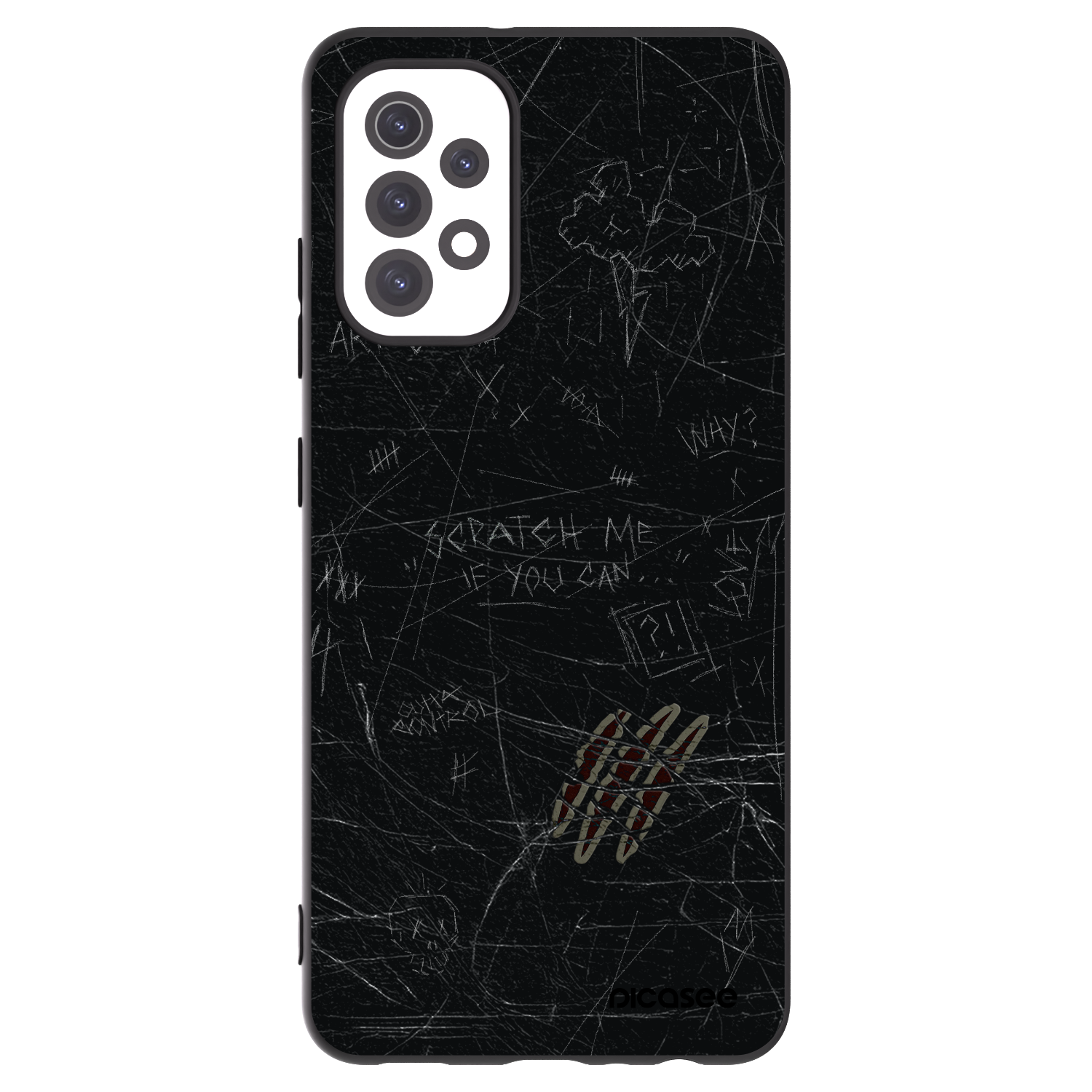 Picasee fekete szilikon tok az alábbi mobiltelefonokra Samsung Galaxy A32 5G A326B - SCRATCH
