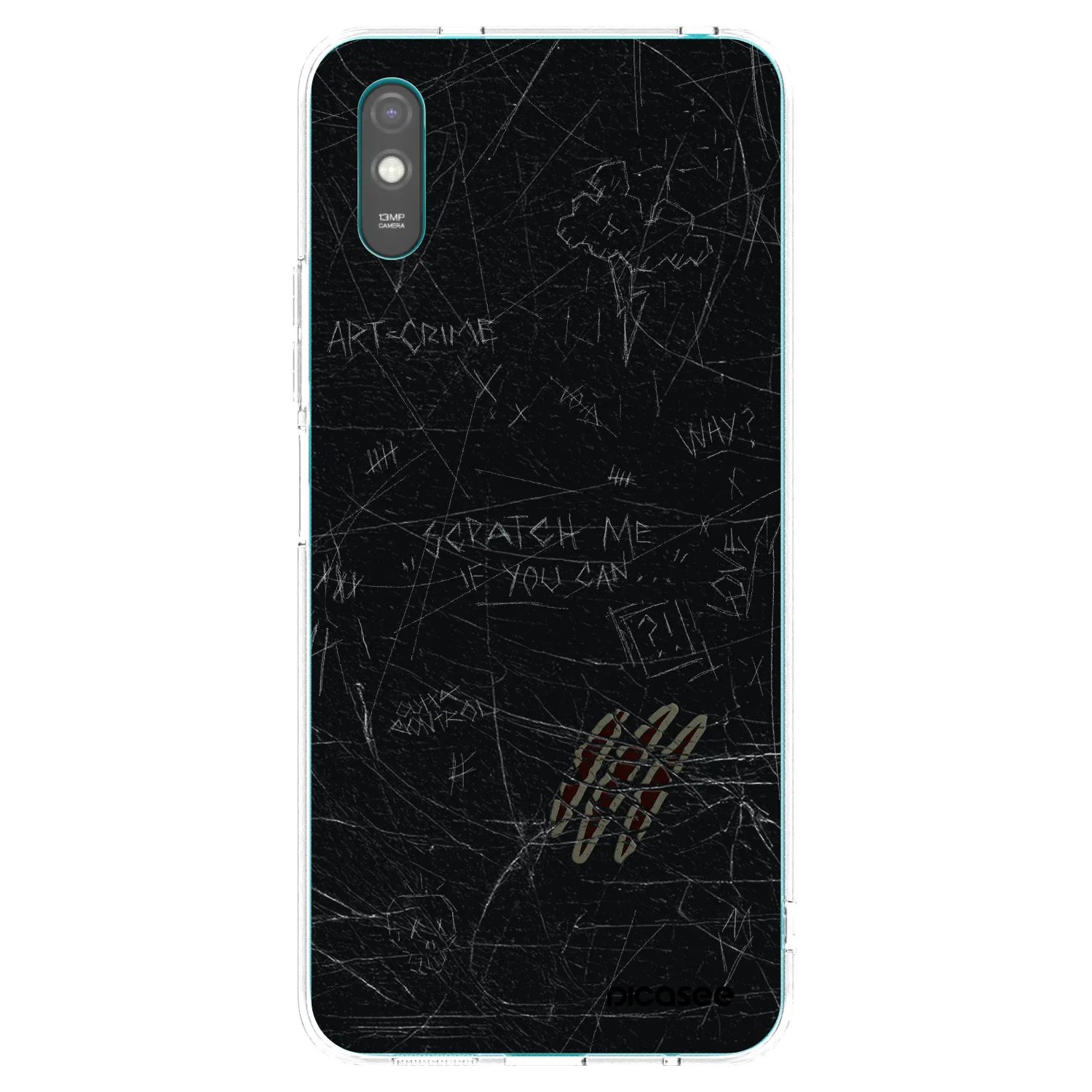 Picasee átlátszó szilikon tok az alábbi mobiltelefonokra Xiaomi Redmi 9AT - SCRATCH