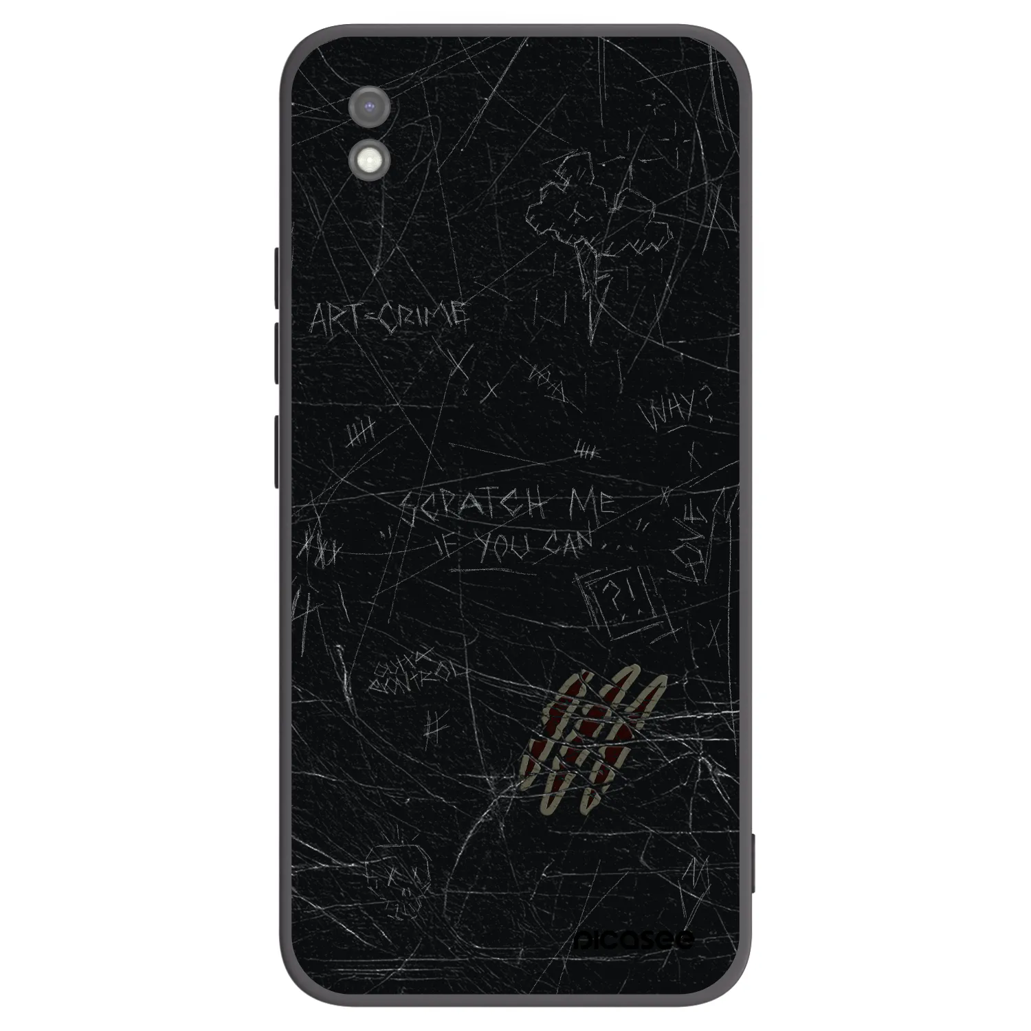 Picasee fekete szilikon tok az alábbi mobiltelefonokra Xiaomi Redmi 9AT - SCRATCH