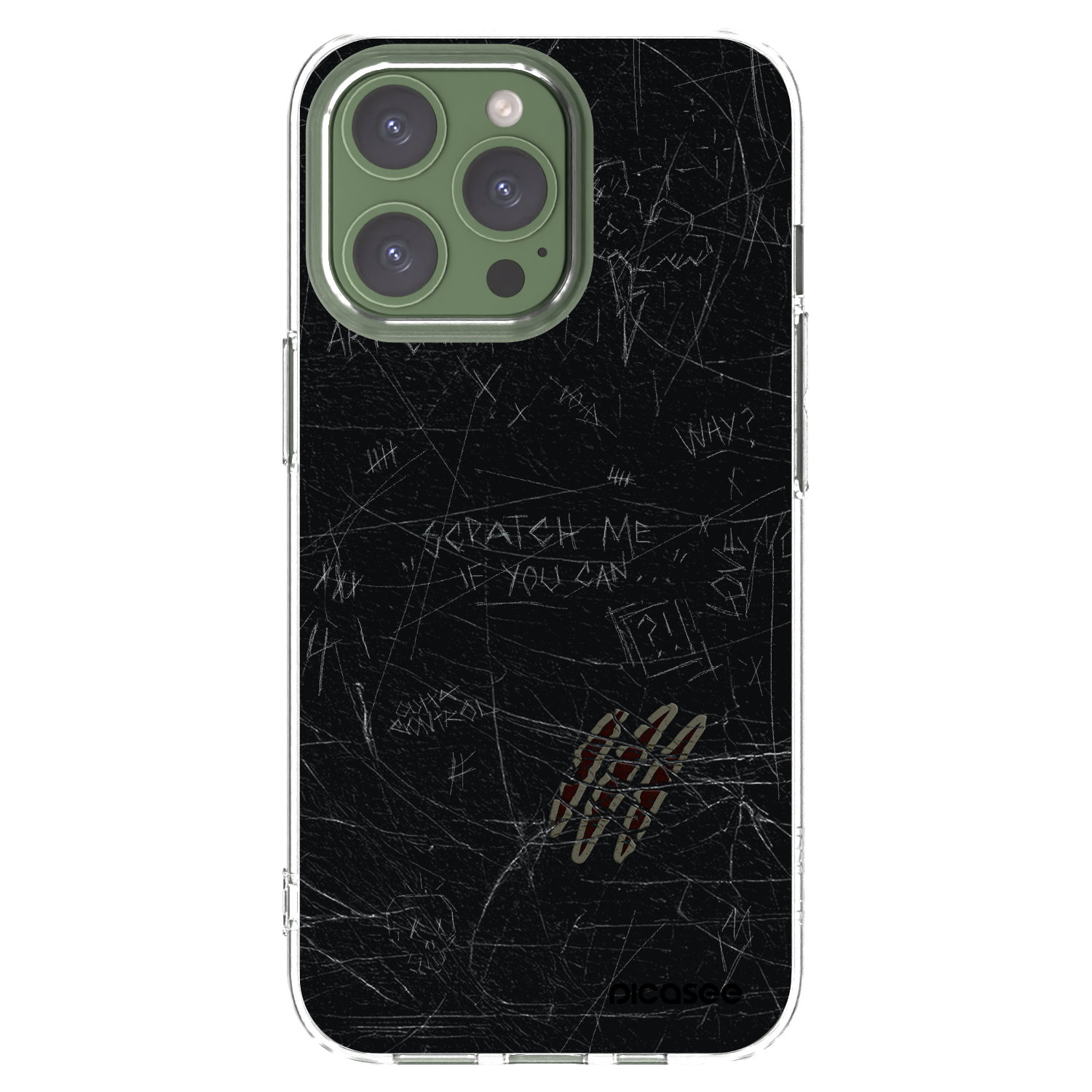 Picasee átlátszó szilikon tok az alábbi mobiltelefonokra Apple iPhone 13 Pro - SCRATCH