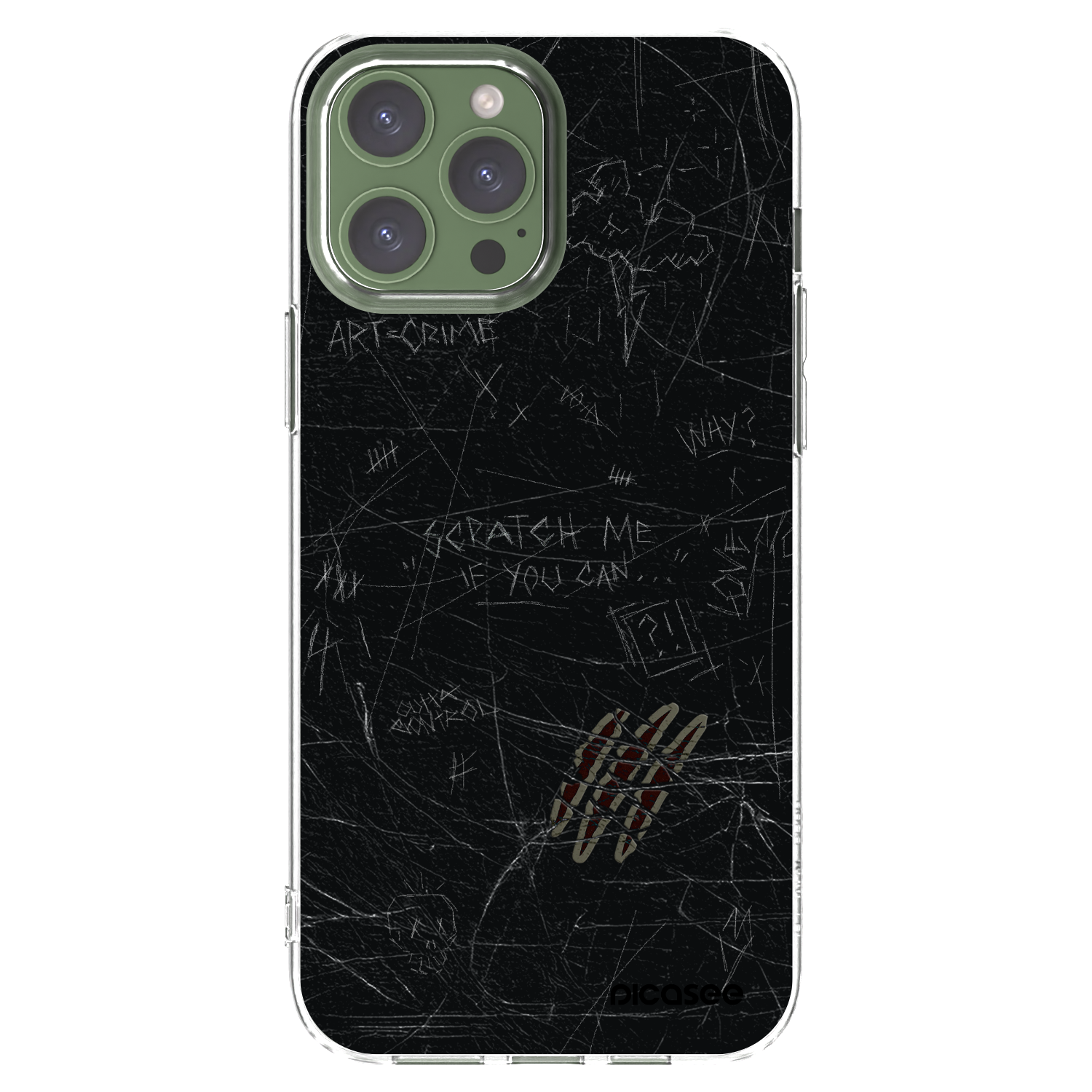 Picasee átlátszó szilikon tok az alábbi mobiltelefonokra Apple iPhone 13 Pro Max - SCRATCH