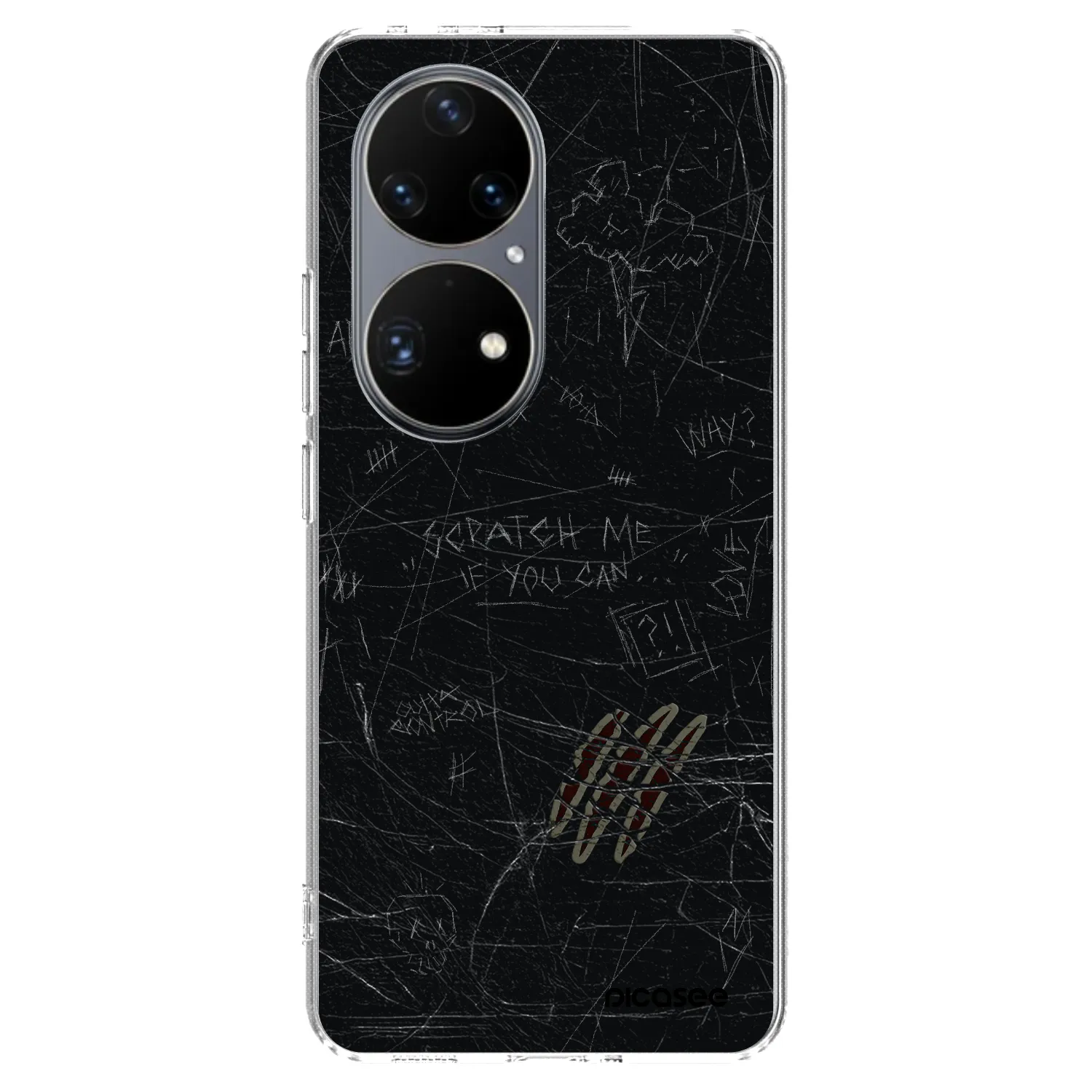 Picasee átlátszó szilikon tok az alábbi mobiltelefonokra Huawei P50 - SCRATCH