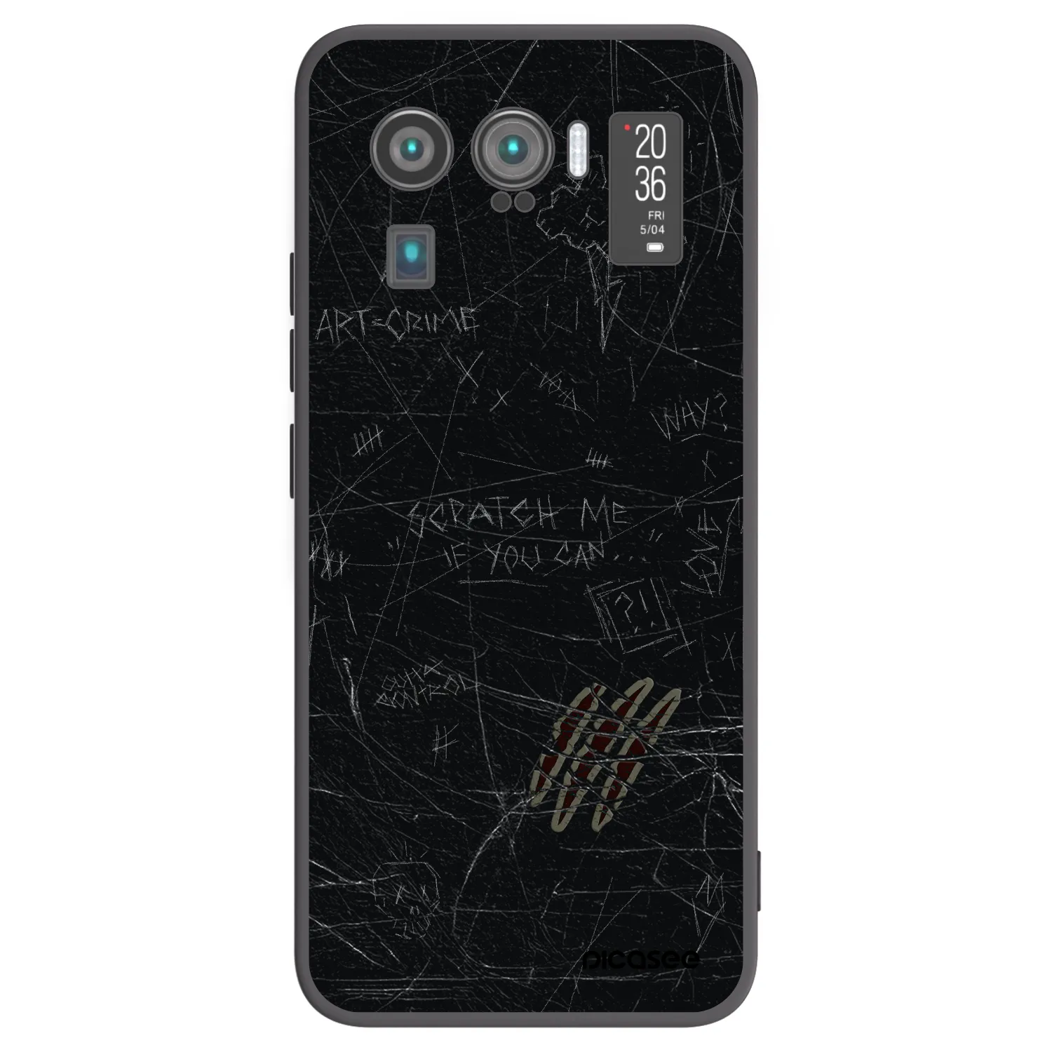 Picasee fekete szilikon tok az alábbi mobiltelefonokra Xiaomi Mi 11 Ultra - SCRATCH