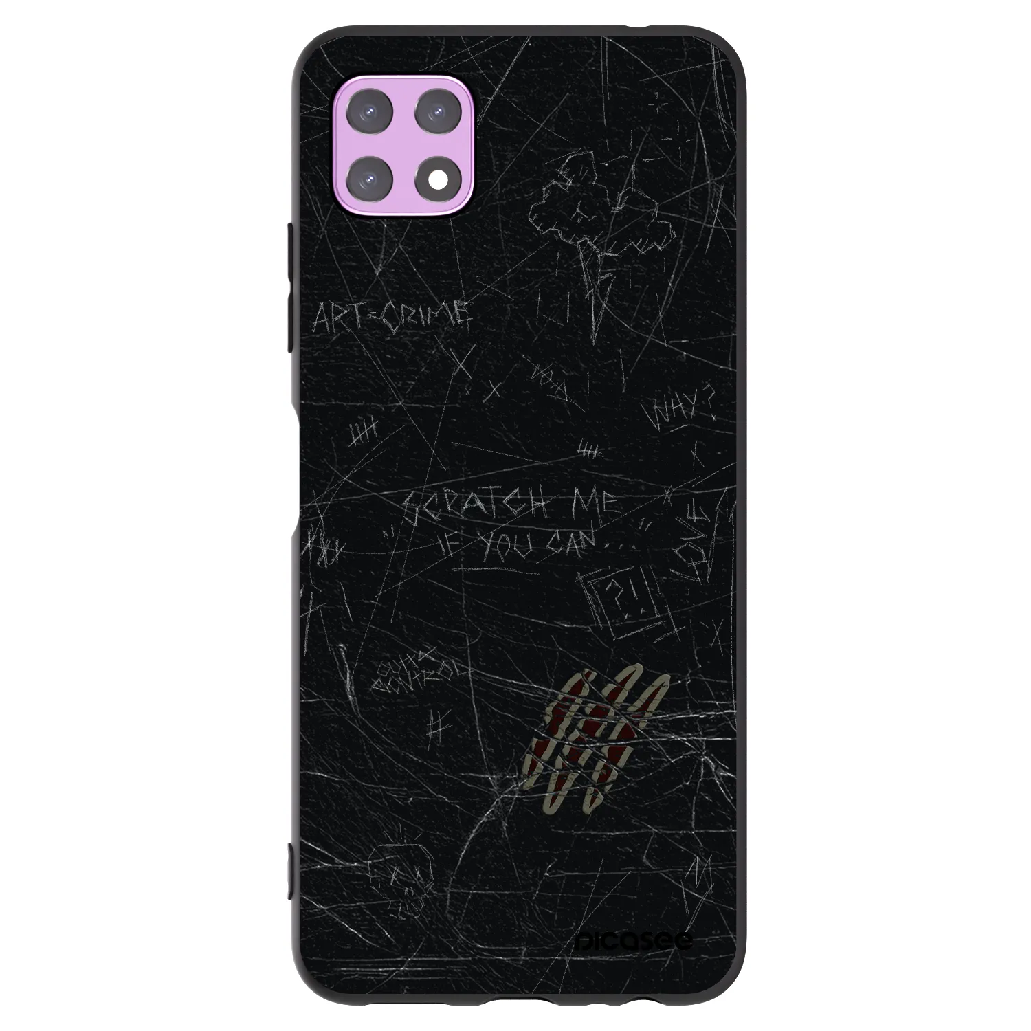 Picasee fekete szilikon tok az alábbi mobiltelefonokra Samsung Galaxy A22 A226B 5G - SCRATCH