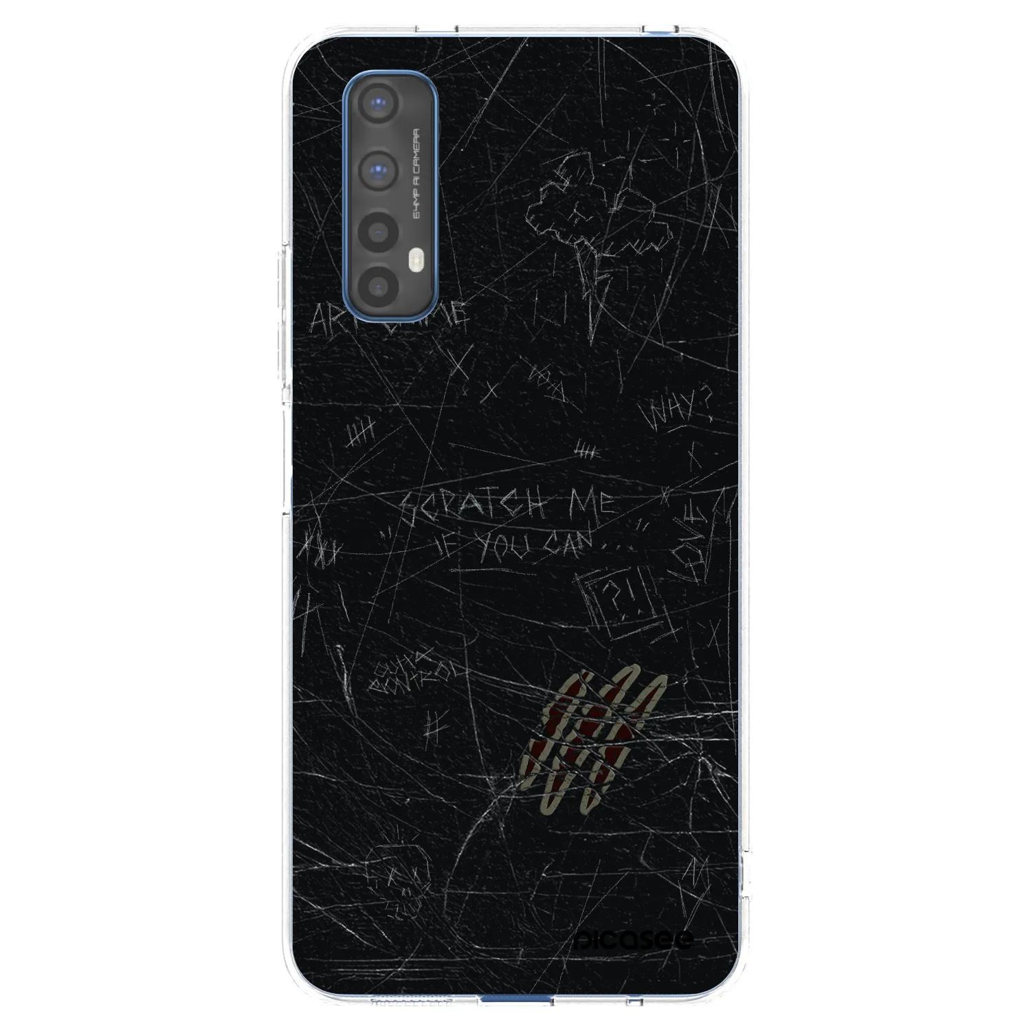 Picasee átlátszó szilikon tok az alábbi mobiltelefonokra Realme 7 - SCRATCH