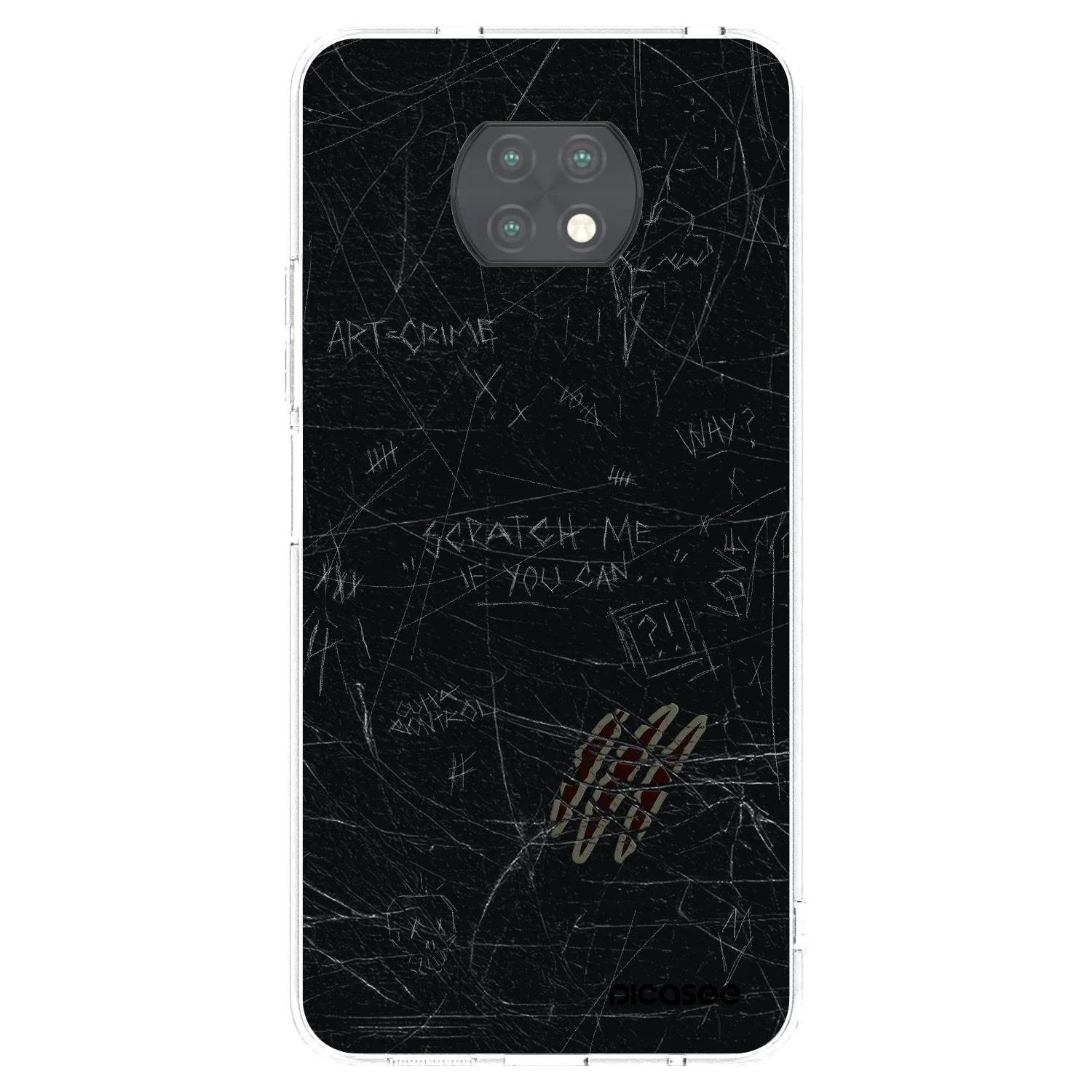 Picasee átlátszó szilikon tok az alábbi mobiltelefonokra Xiaomi Redmi Note 9T - SCRATCH