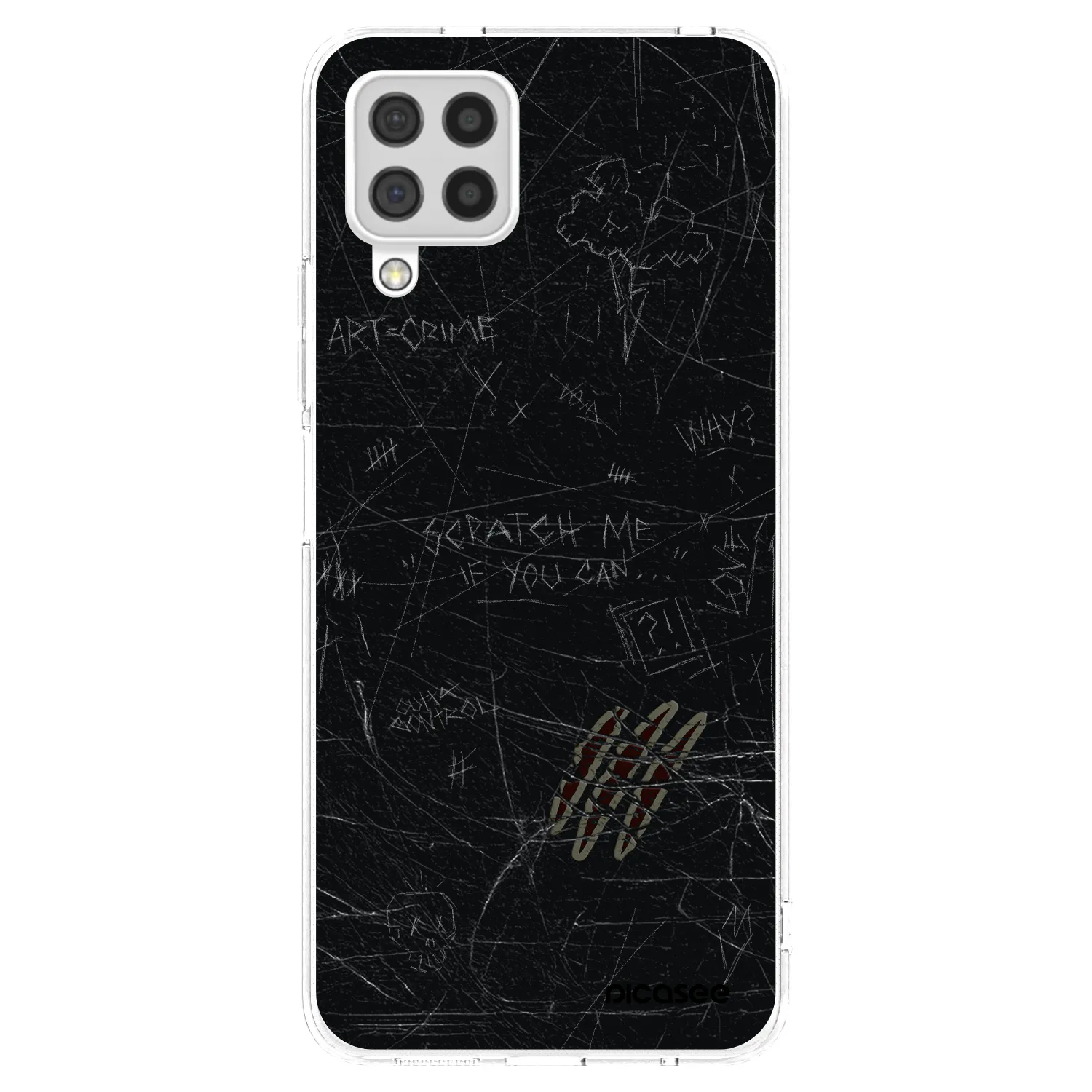 Picasee átlátszó szilikon tok az alábbi mobiltelefonokra Samsung Galaxy A22 A225F 4G - SCRATCH