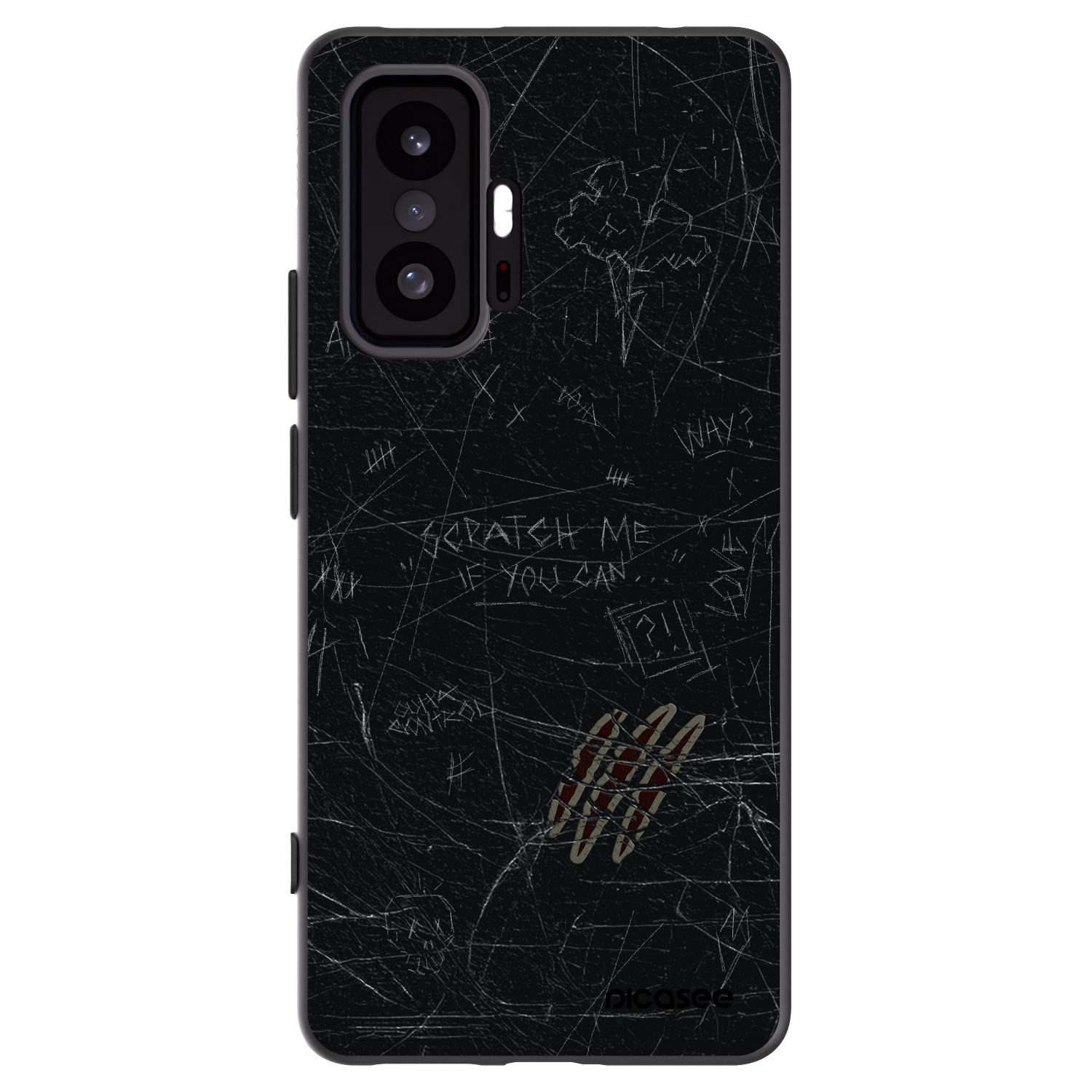 Picasee fekete szilikon tok az alábbi mobiltelefonokra Xiaomi 11T - SCRATCH
