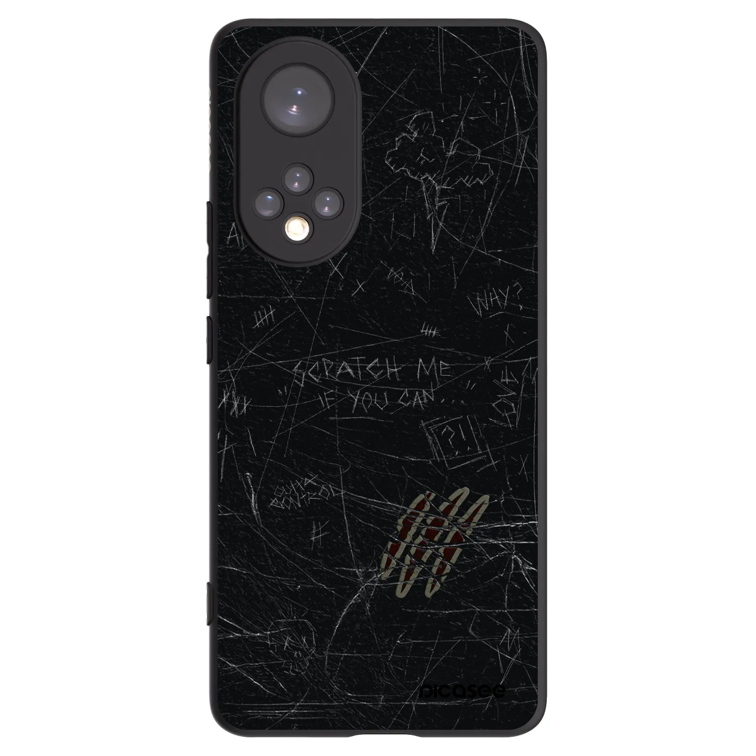 Picasee fekete szilikon tok az alábbi mobiltelefonokra Huawei Nova 9 - SCRATCH
