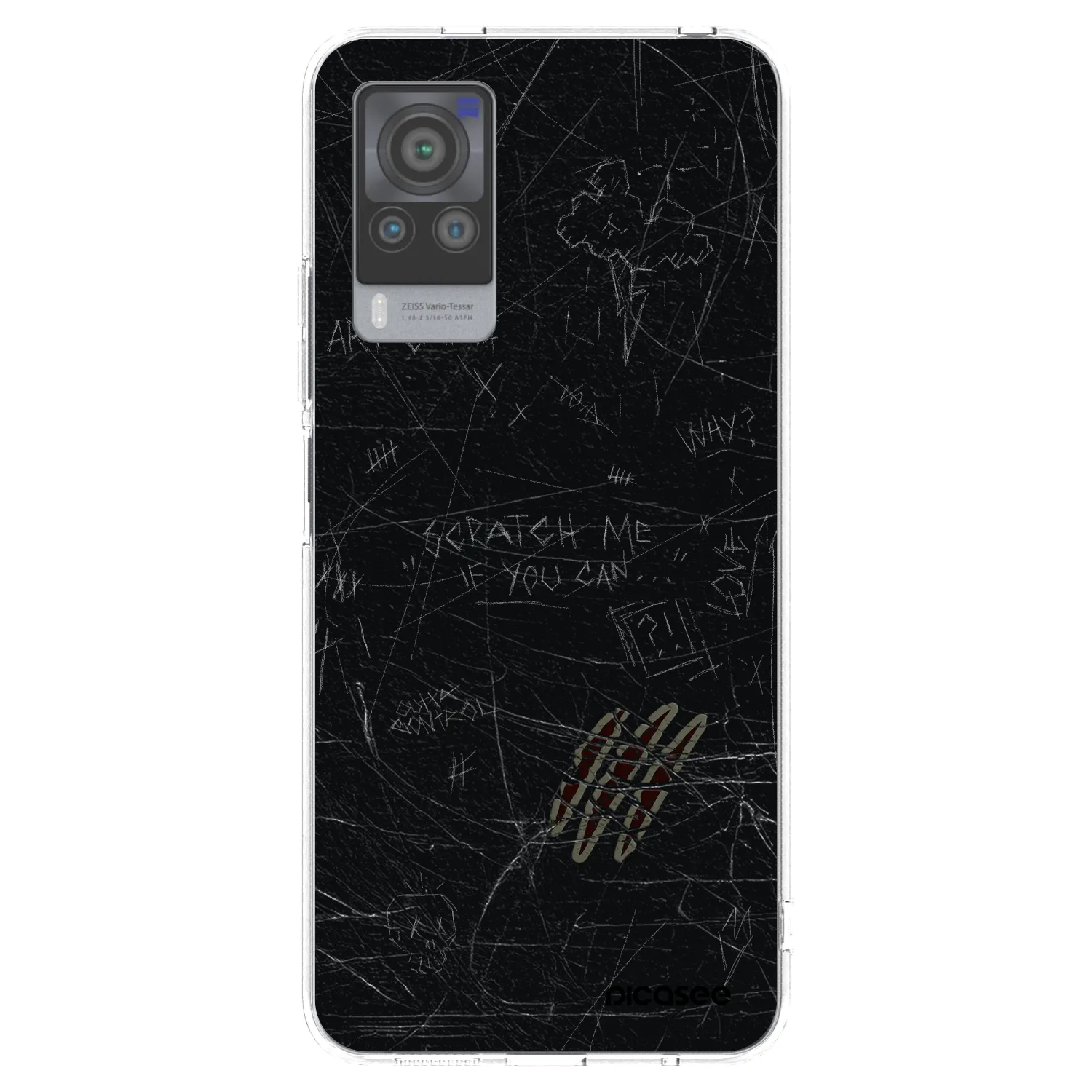 Picasee átlátszó szilikon tok az alábbi mobiltelefonokra Vivo X60 Pro 5G - SCRATCH
