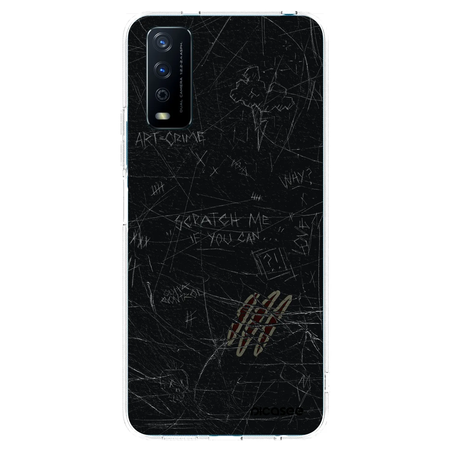 Picasee átlátszó szilikon tok az alábbi mobiltelefonokra Vivo Y11s - SCRATCH