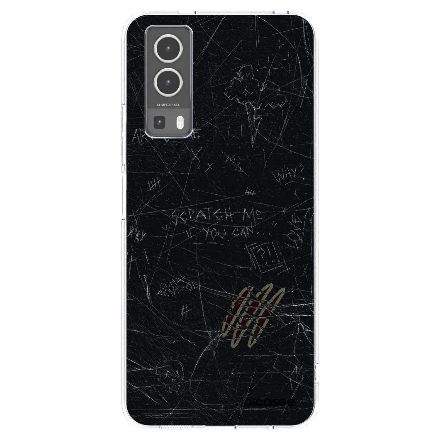 Picasee átlátszó szilikon tok az alábbi mobiltelefonokra Vivo Y72 5G - SCRATCH