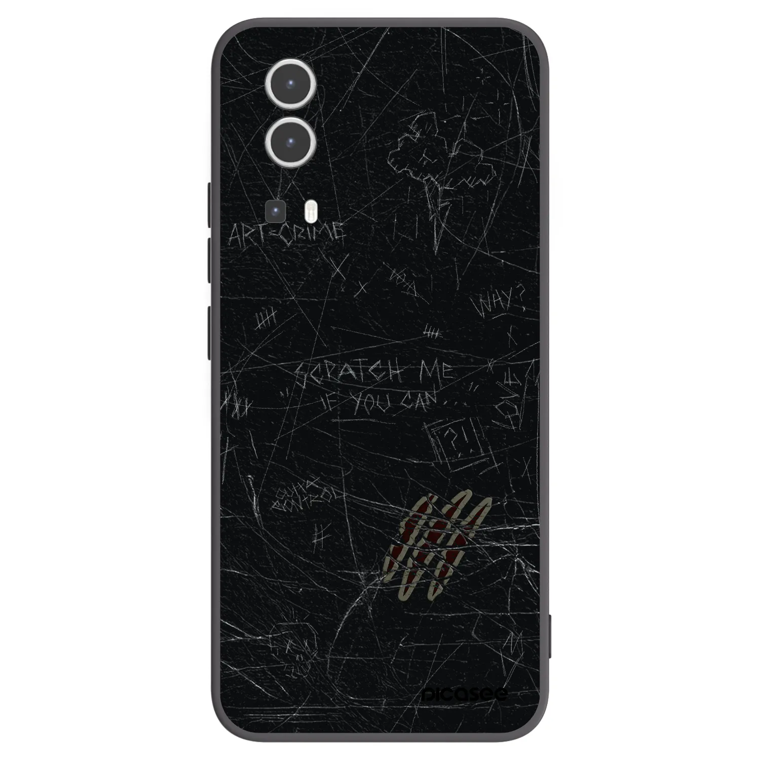 Picasee fekete szilikon tok az alábbi mobiltelefonokra Vivo Y72 5G - SCRATCH