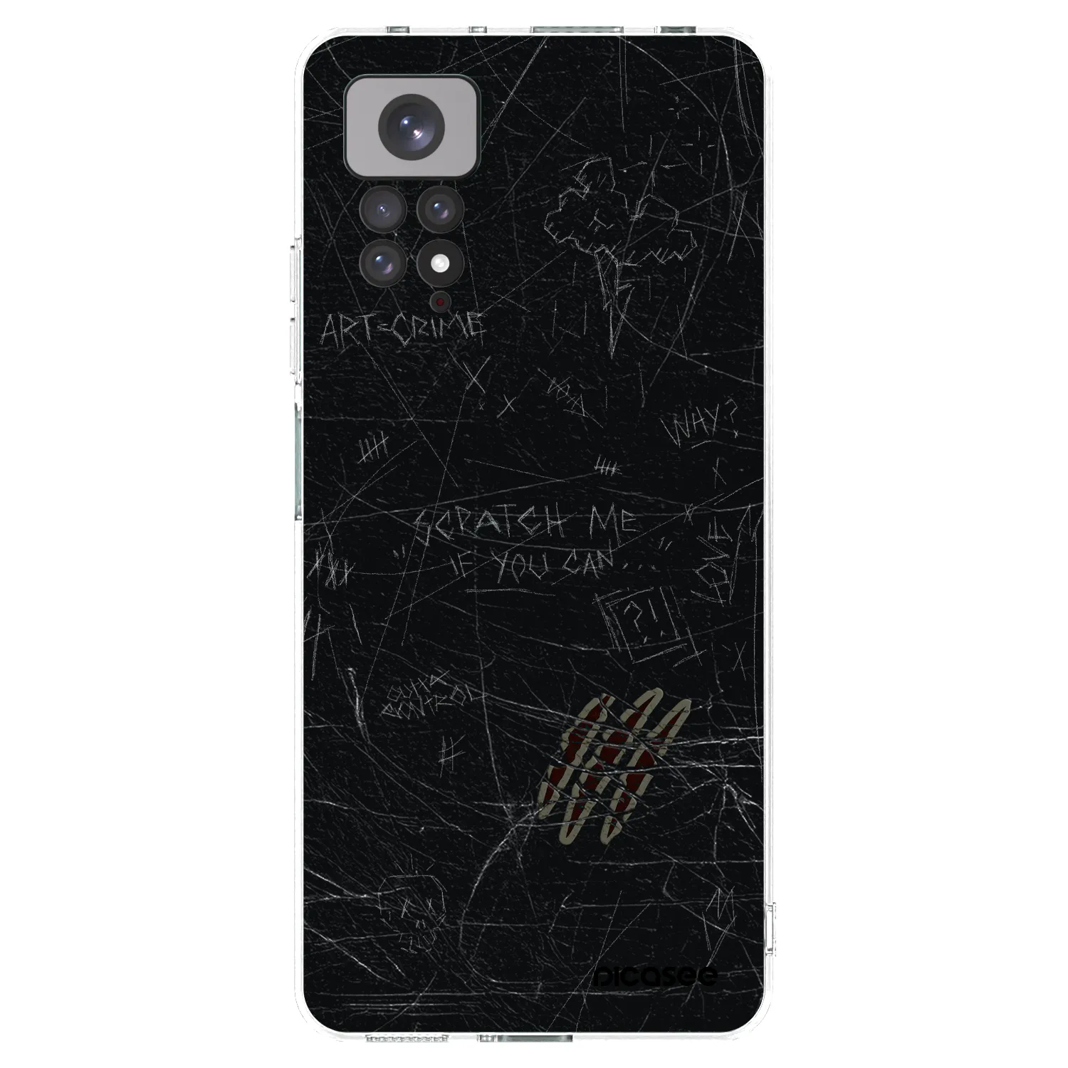 Picasee átlátszó szilikon tok az alábbi mobiltelefonokra Xiaomi Redmi Note 11S 4G - SCRATCH