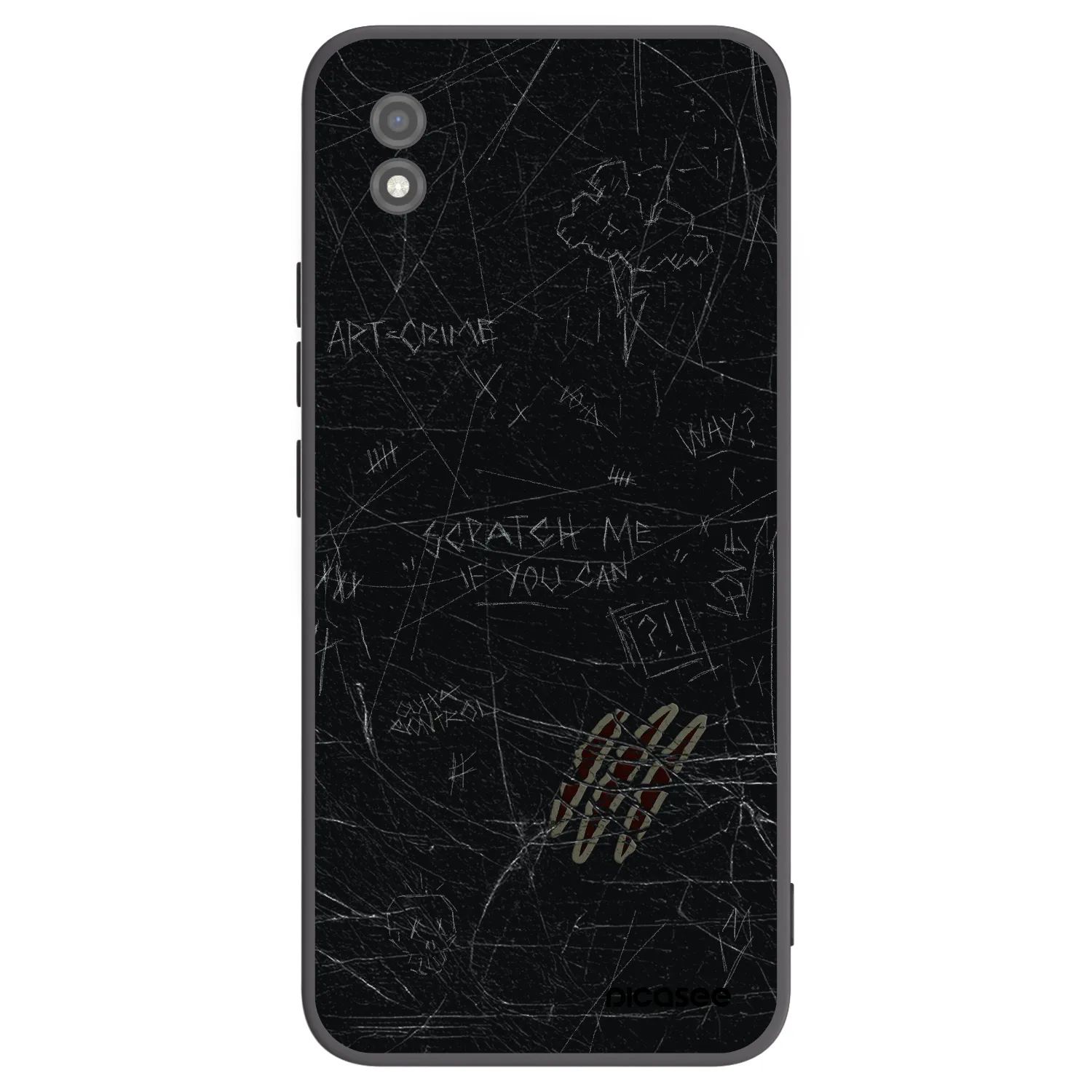 Picasee fekete szilikon tok az alábbi mobiltelefonokra Realme C11 (2021) - SCRATCH