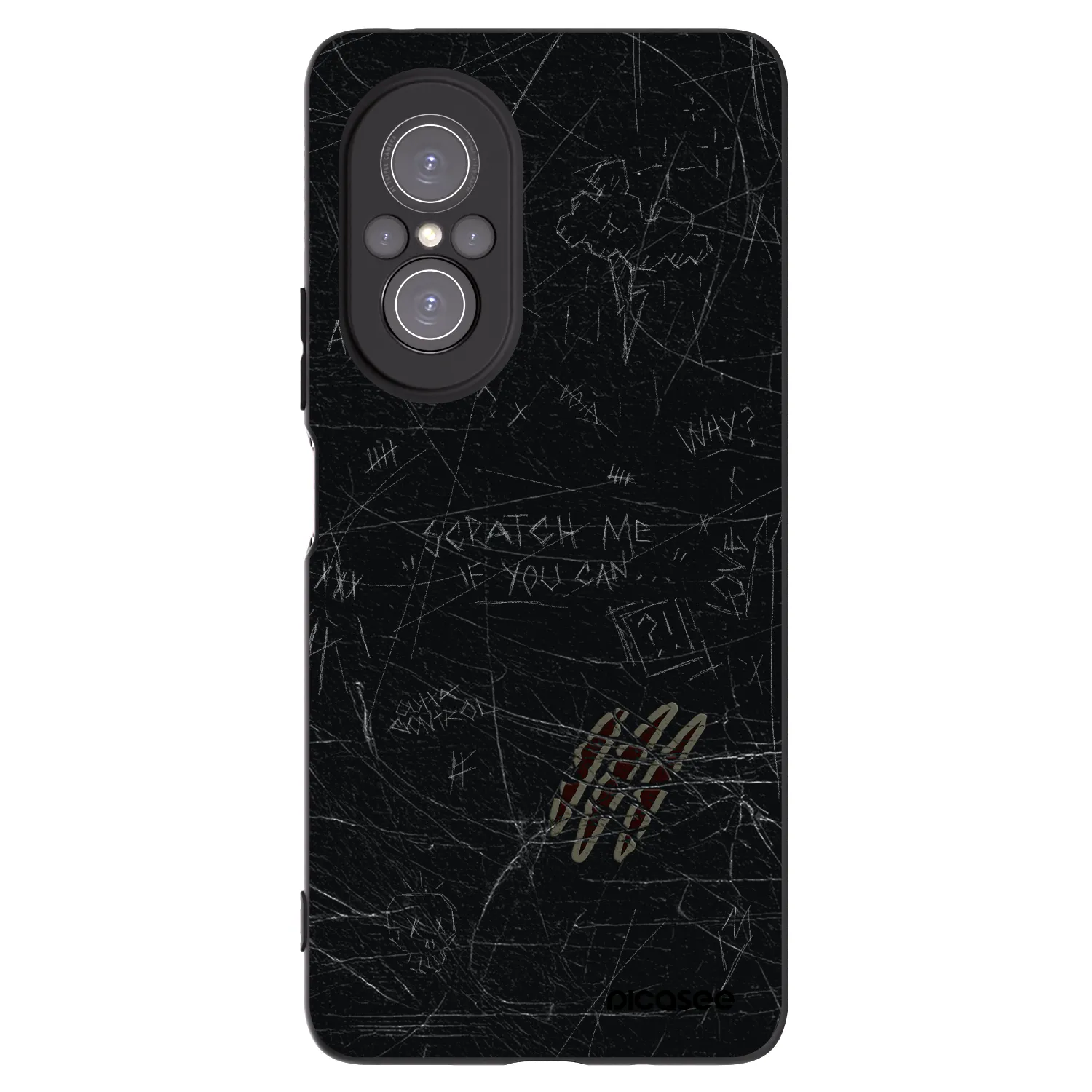 Picasee fekete szilikon tok az alábbi mobiltelefonokra Huawei Nova 9 SE - SCRATCH
