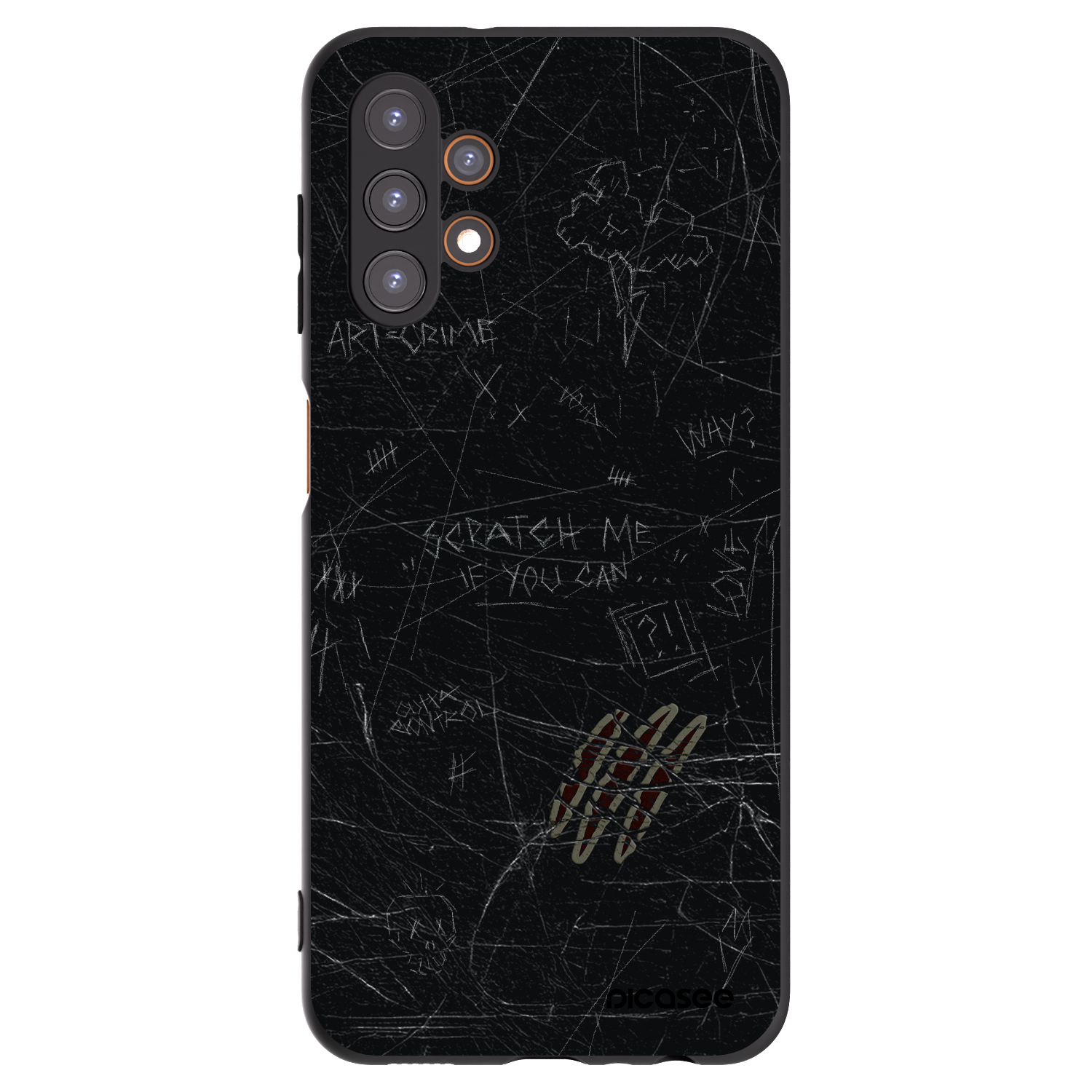 Picasee fekete szilikon tok az alábbi mobiltelefonokra Samsung Galaxy A13 4G A135 - SCRATCH