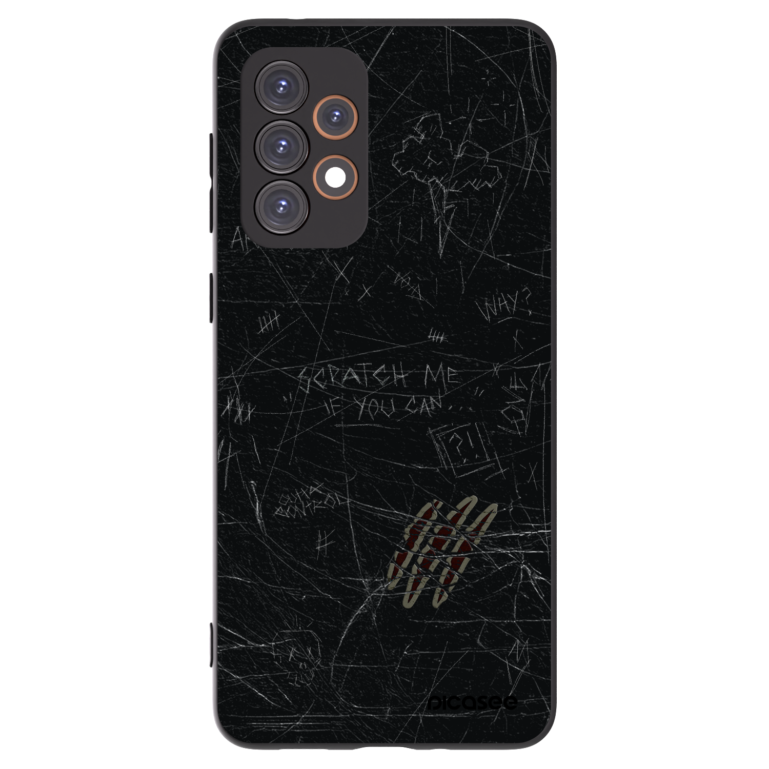 Picasee fekete szilikon tok az alábbi mobiltelefonokra Samsung Galaxy A33 5G A336 - SCRATCH