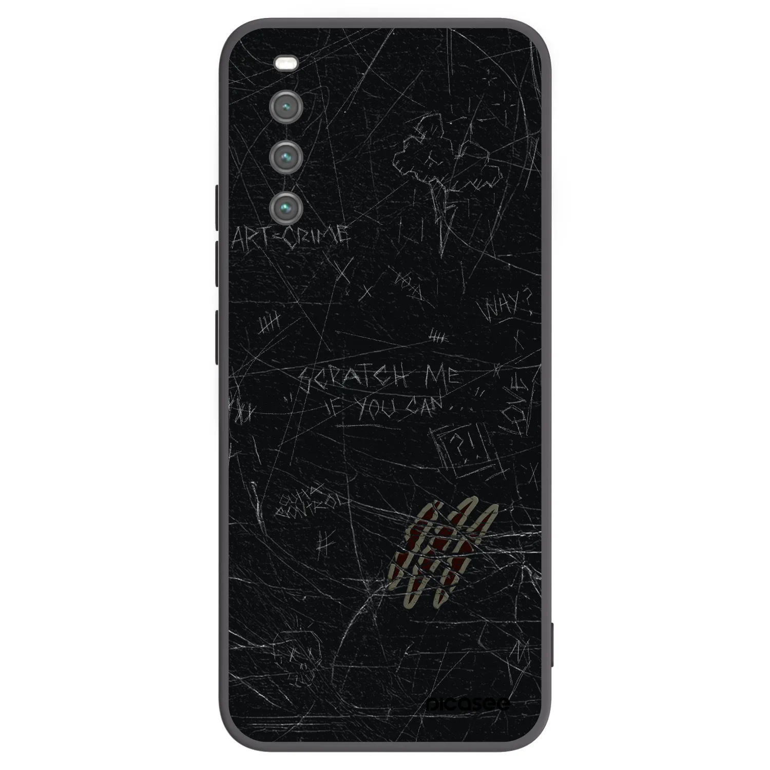 Picasee fekete szilikon tok az alábbi mobiltelefonokra Sony Xperia 10 IV 5G - SCRATCH