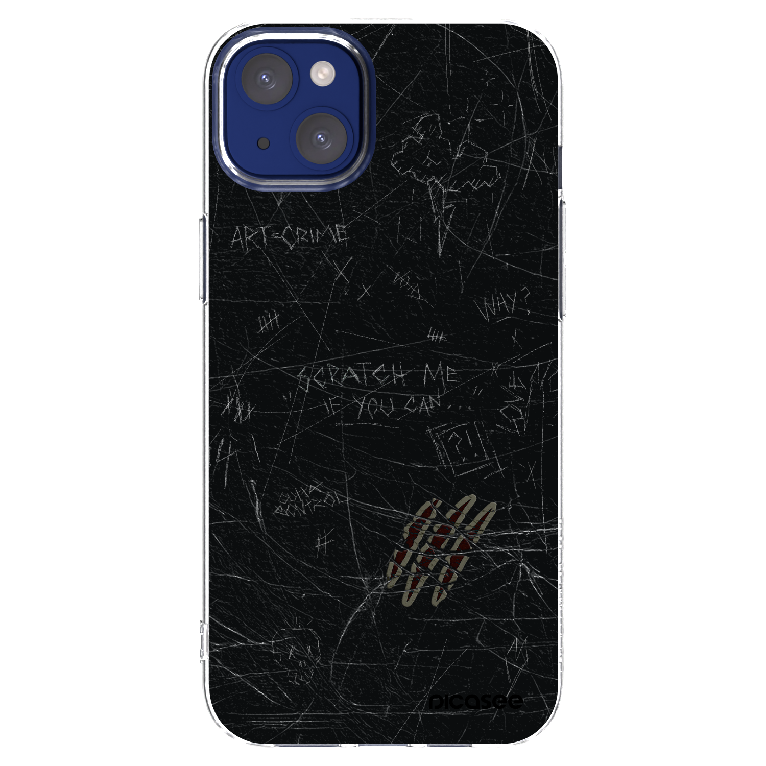 Picasee átlátszó szilikon tok az alábbi mobiltelefonokra Apple iPhone 14 Plus - SCRATCH