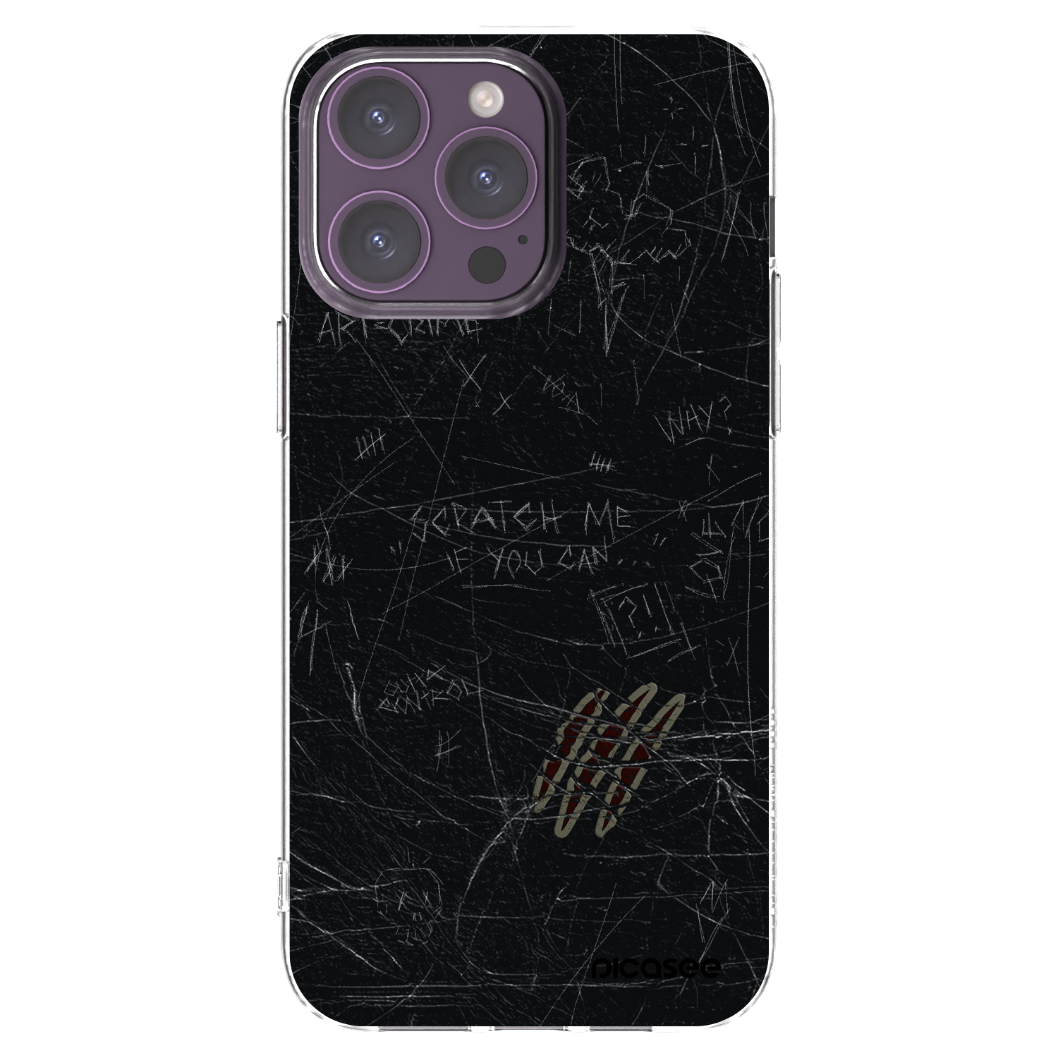 Picasee átlátszó szilikon tok az alábbi mobiltelefonokra Apple iPhone 14 Pro Max - SCRATCH