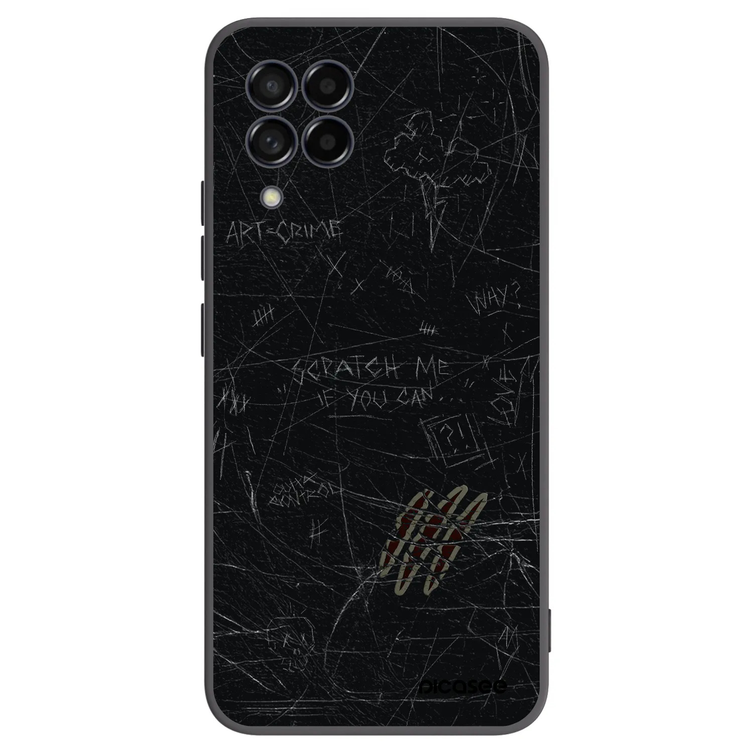 Picasee fekete szilikon tok az alábbi mobiltelefonokra Samsung Galaxy M53 5G - SCRATCH