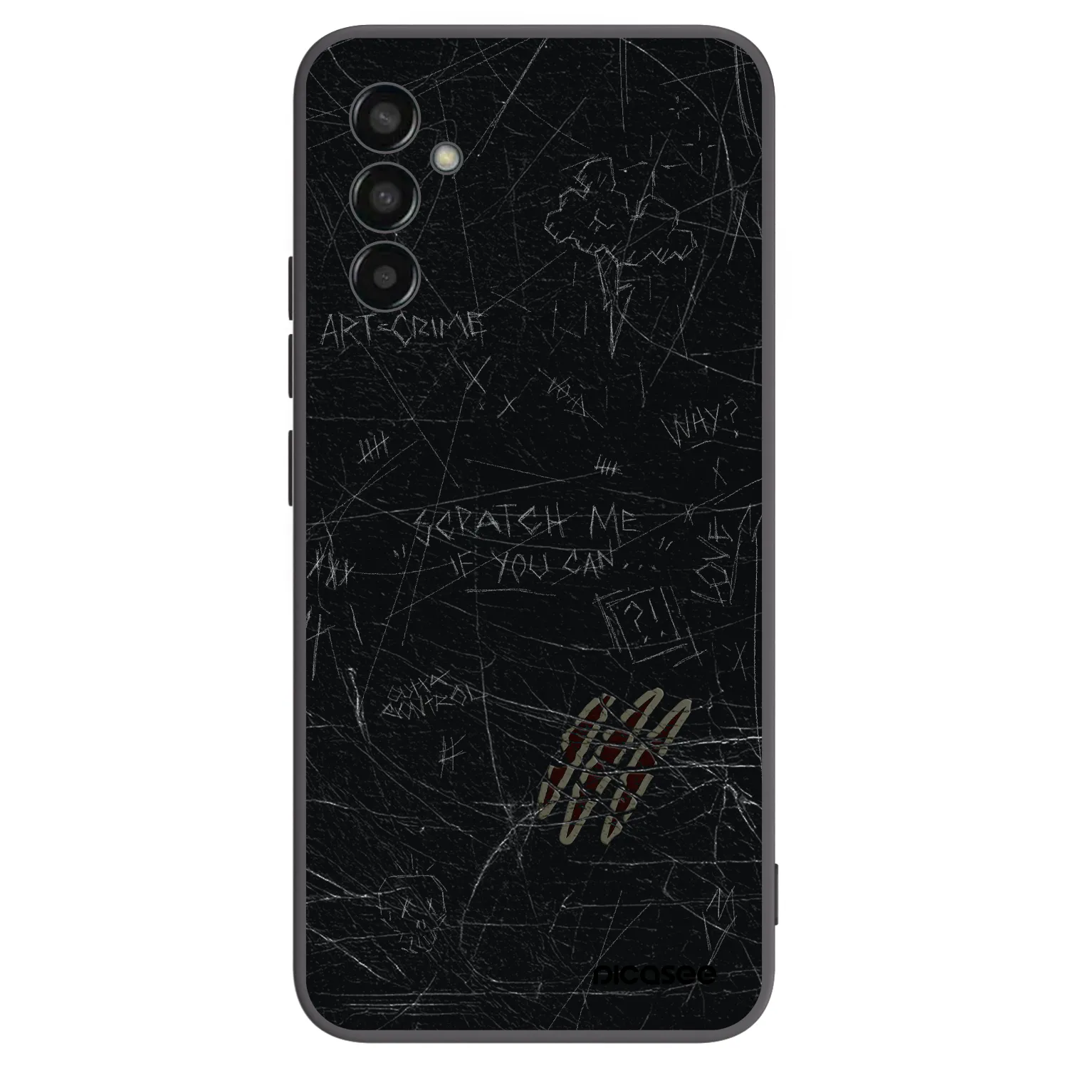 Picasee fekete szilikon tok az alábbi mobiltelefonokra Samsung Galaxy M13 M135F - SCRATCH